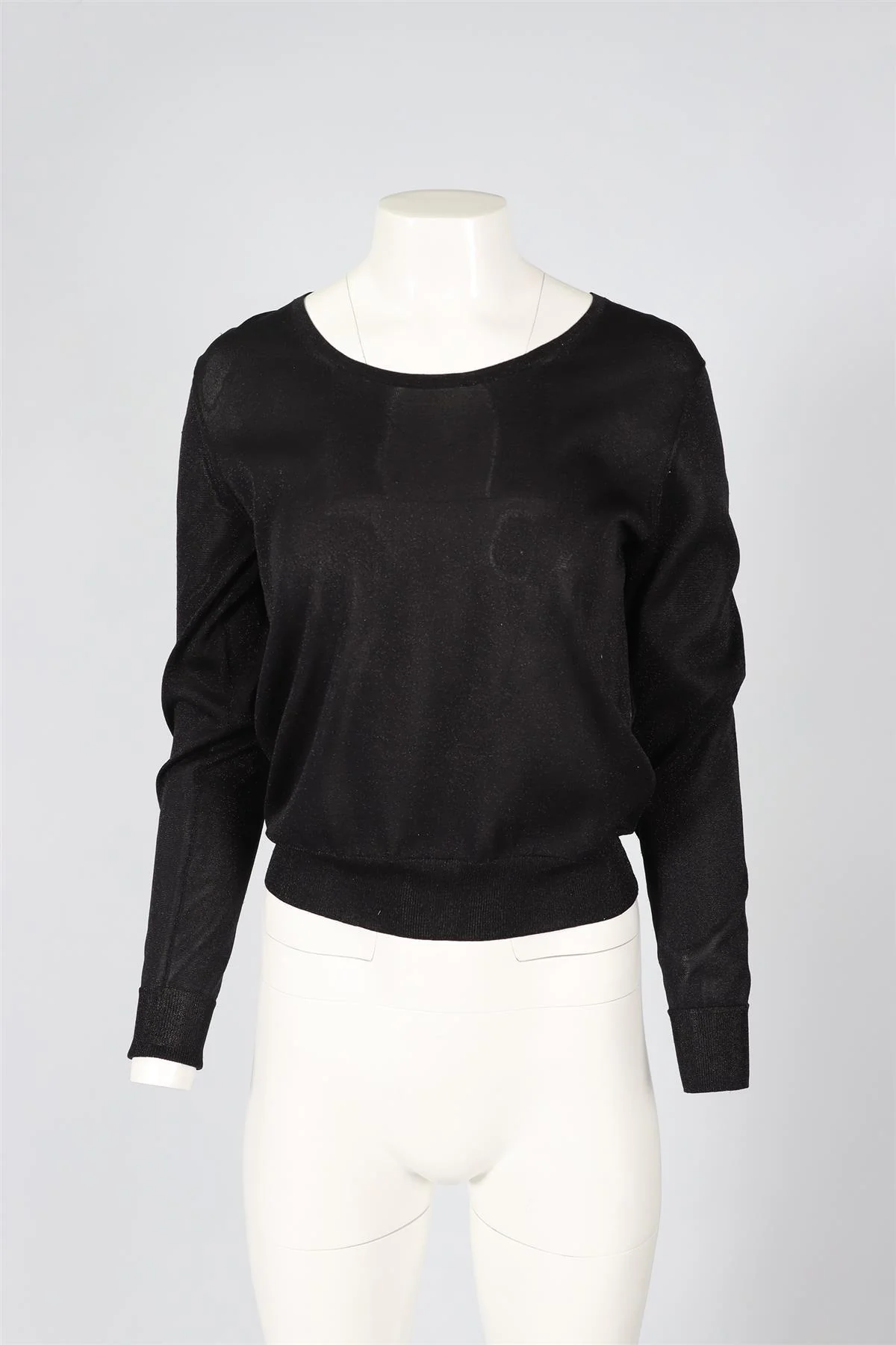 DRIES VAN NOTEN BLACK KNIT SWEATER SMALL - Image 2
