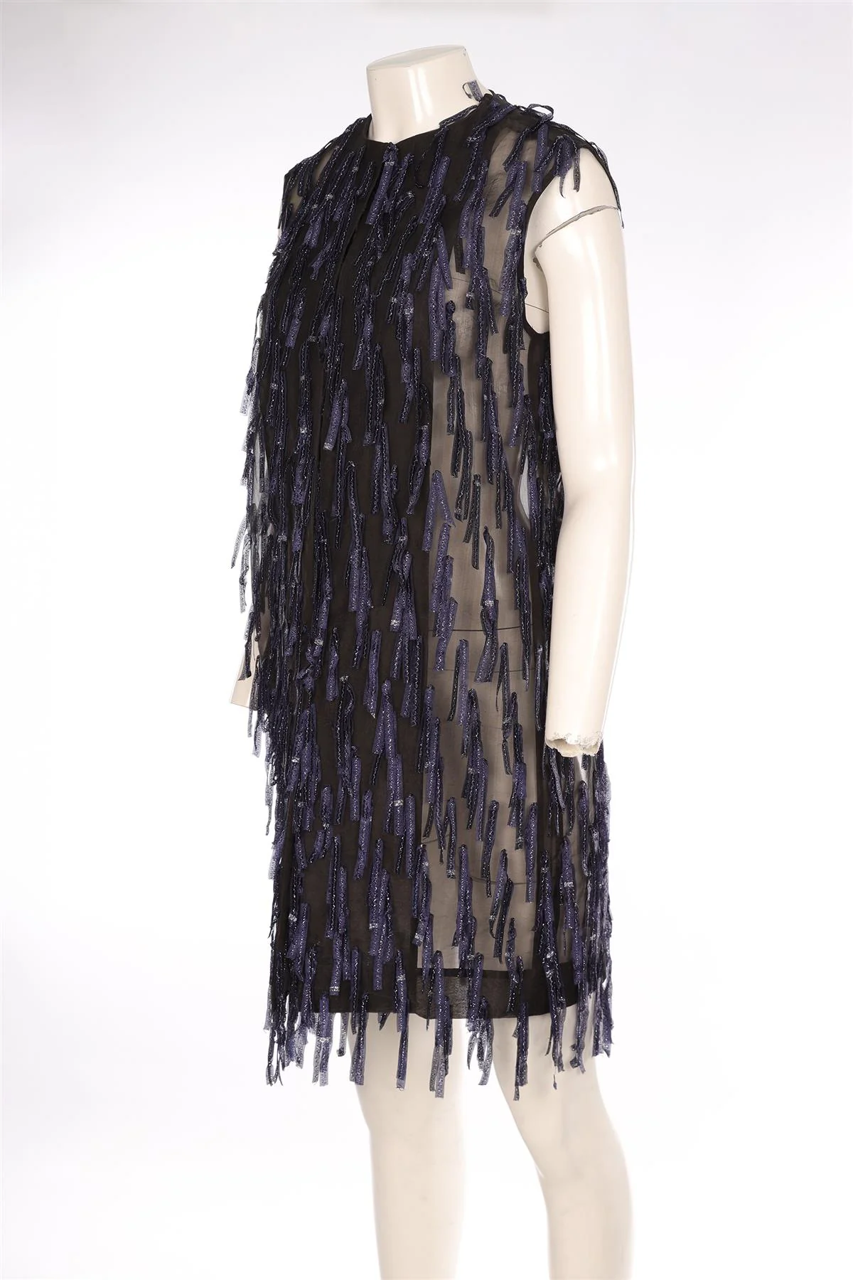 DRIES VAN NOTEN BLACK SILK GILET FR 36 UK 8 - Image 3