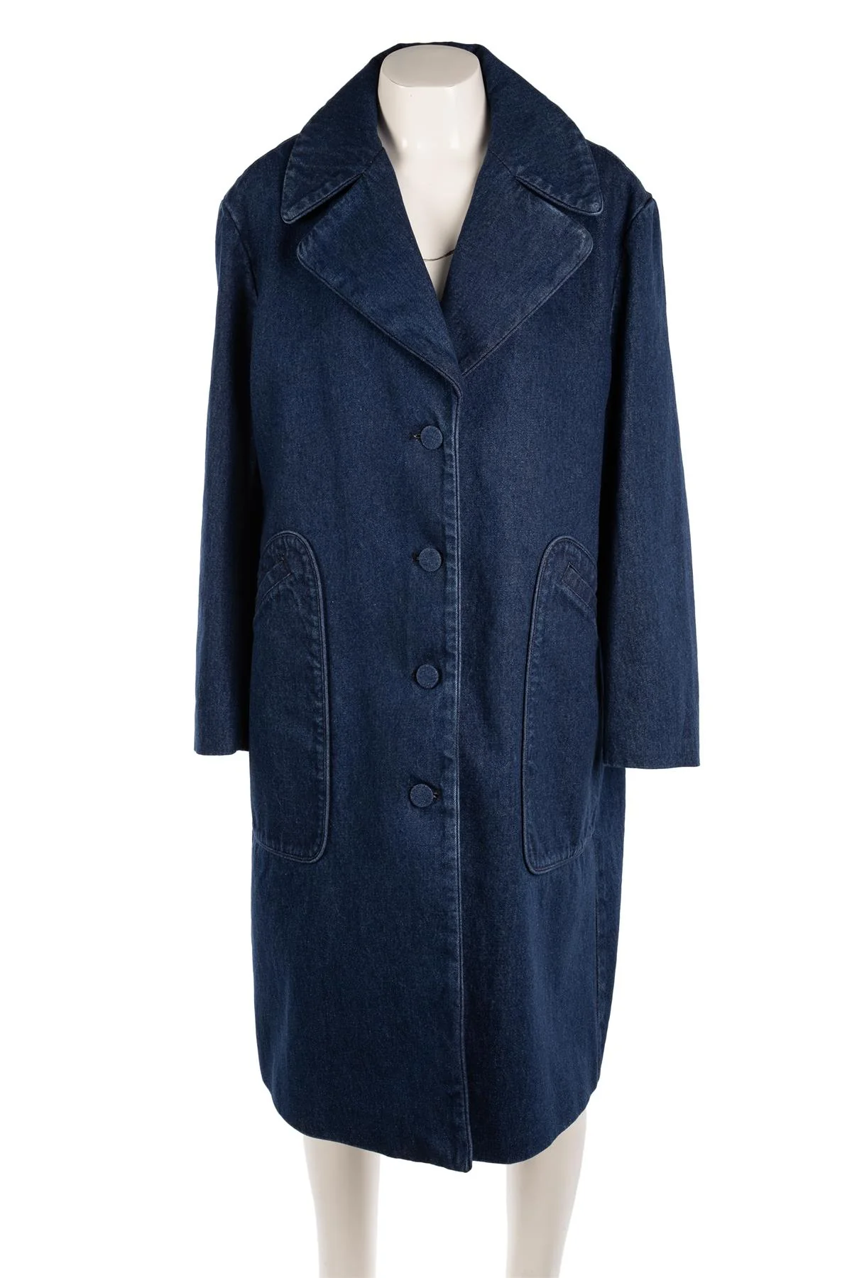 DRIES VAN NOTEN BLUE DENIM COAT LARGE - Image 2