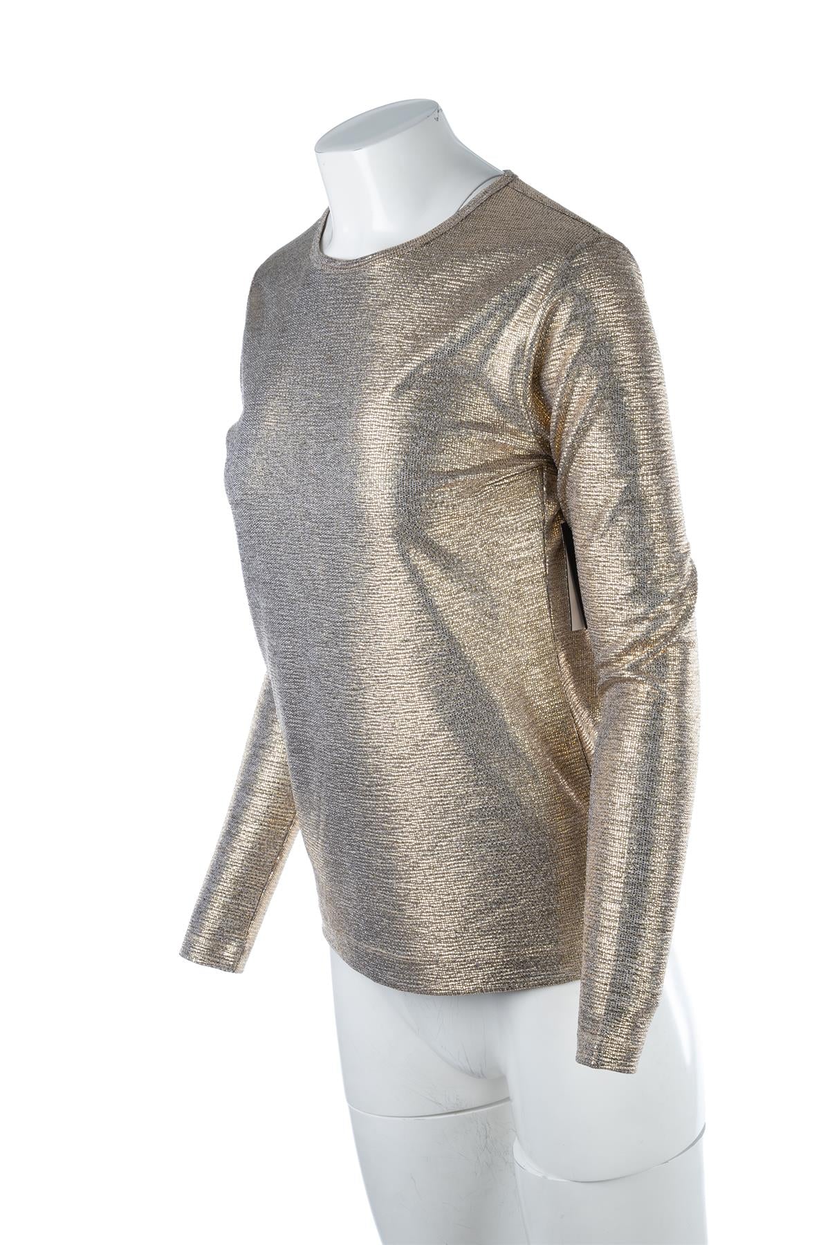 DRIES VAN NOTEN GOLD KNIT TOP SMALL - Image 4