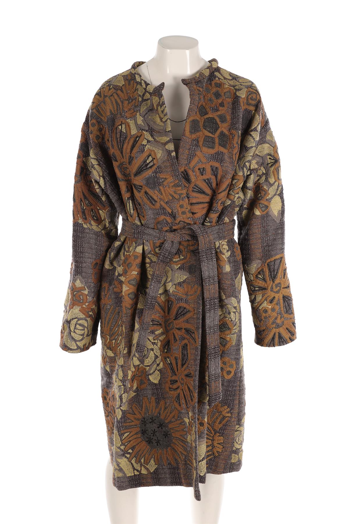 DRIES VAN NOTEN GREEN WOOL COAT LARGE - Image 2