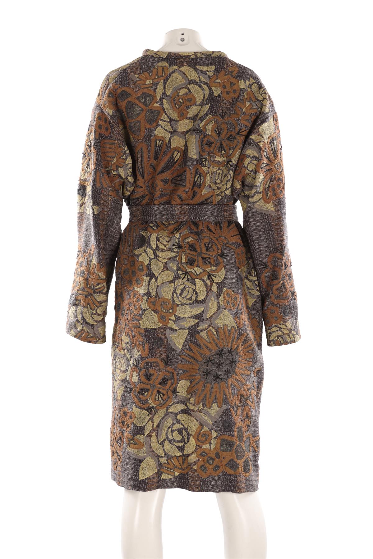 DRIES VAN NOTEN GREEN WOOL COAT LARGE - Image 4