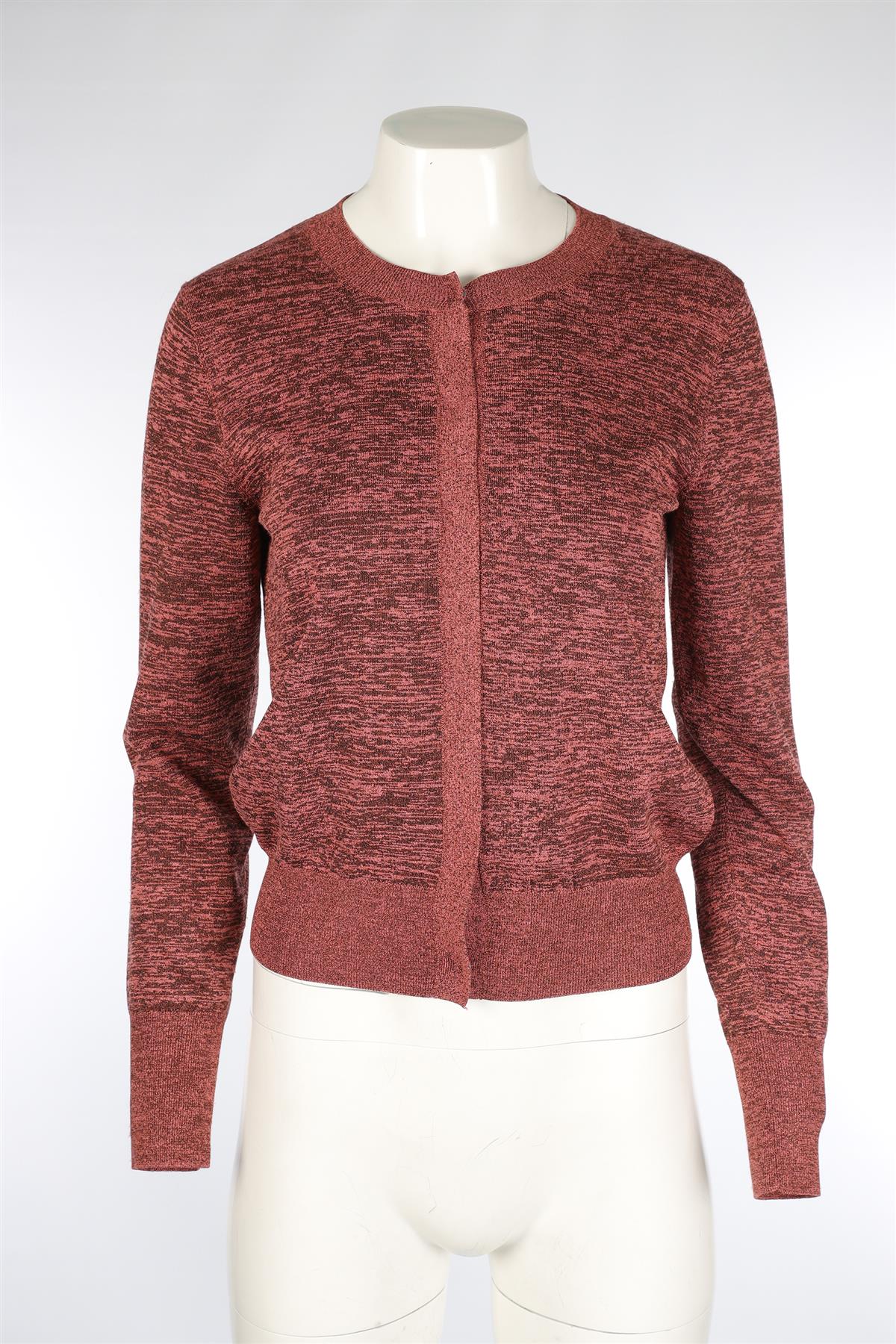 DRIES VAN NOTEN PINK KNIT CARDIGAN MEDIUM - Image 2