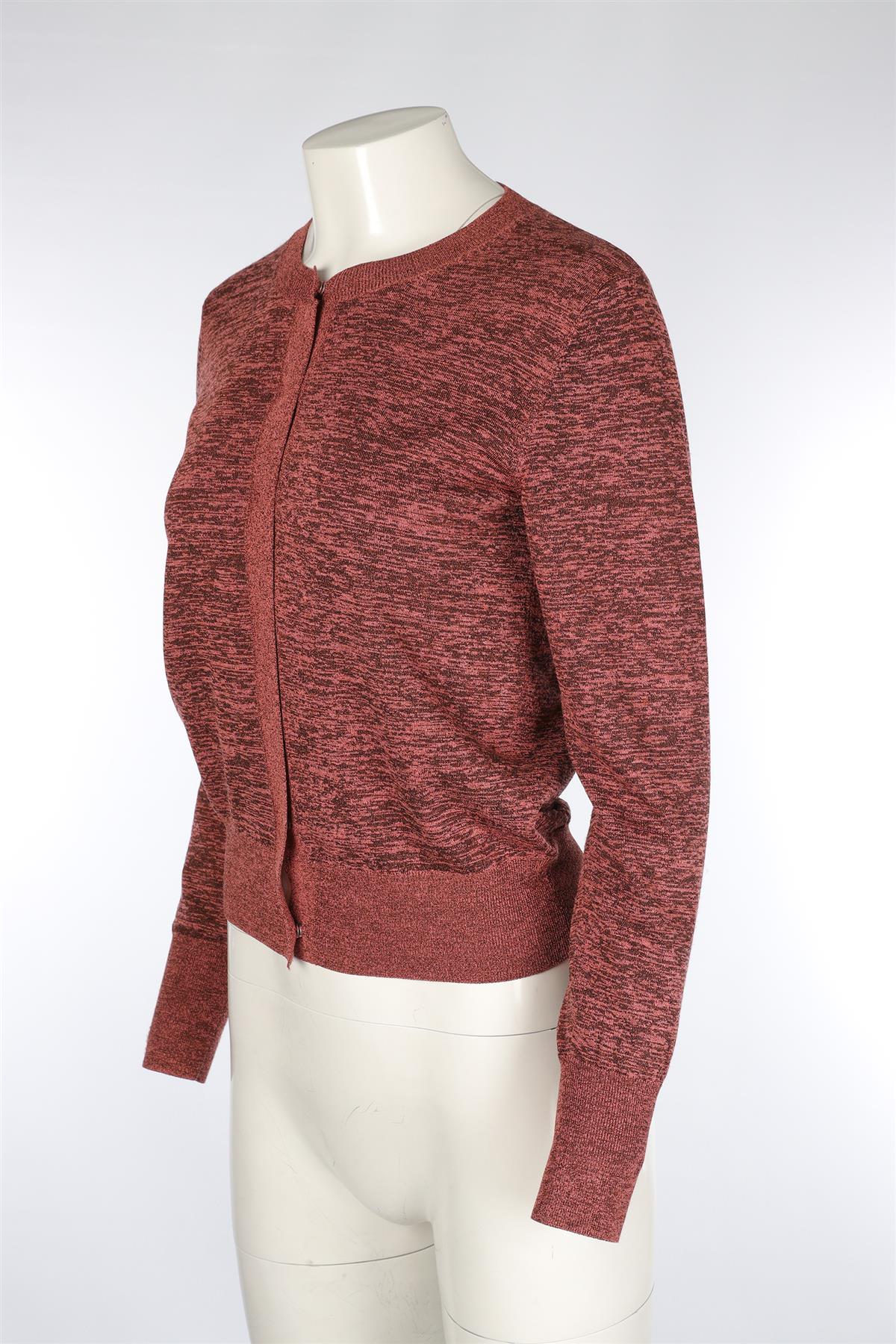 DRIES VAN NOTEN PINK KNIT CARDIGAN MEDIUM - Image 3