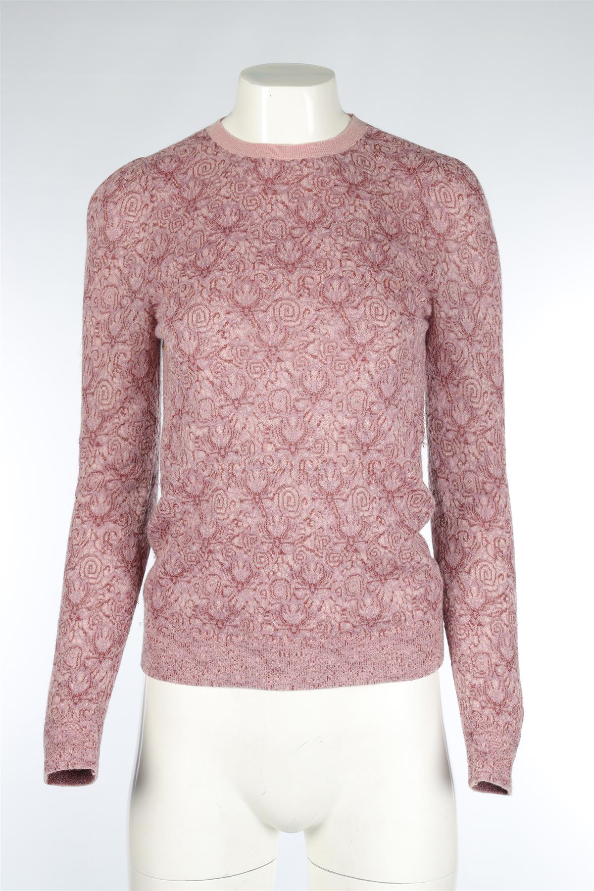 DRIES VAN NOTEN PINK KNIT SWEATER SMALL - Image 2