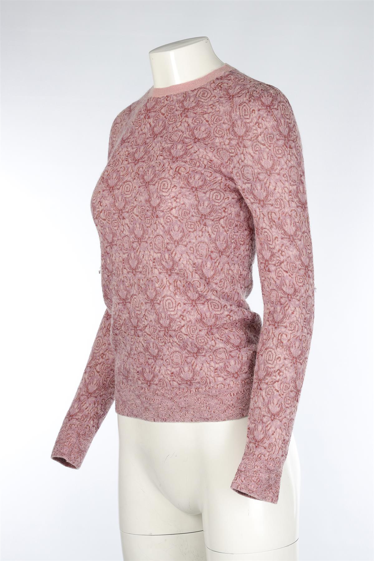 DRIES VAN NOTEN PINK KNIT SWEATER SMALL - Image 3