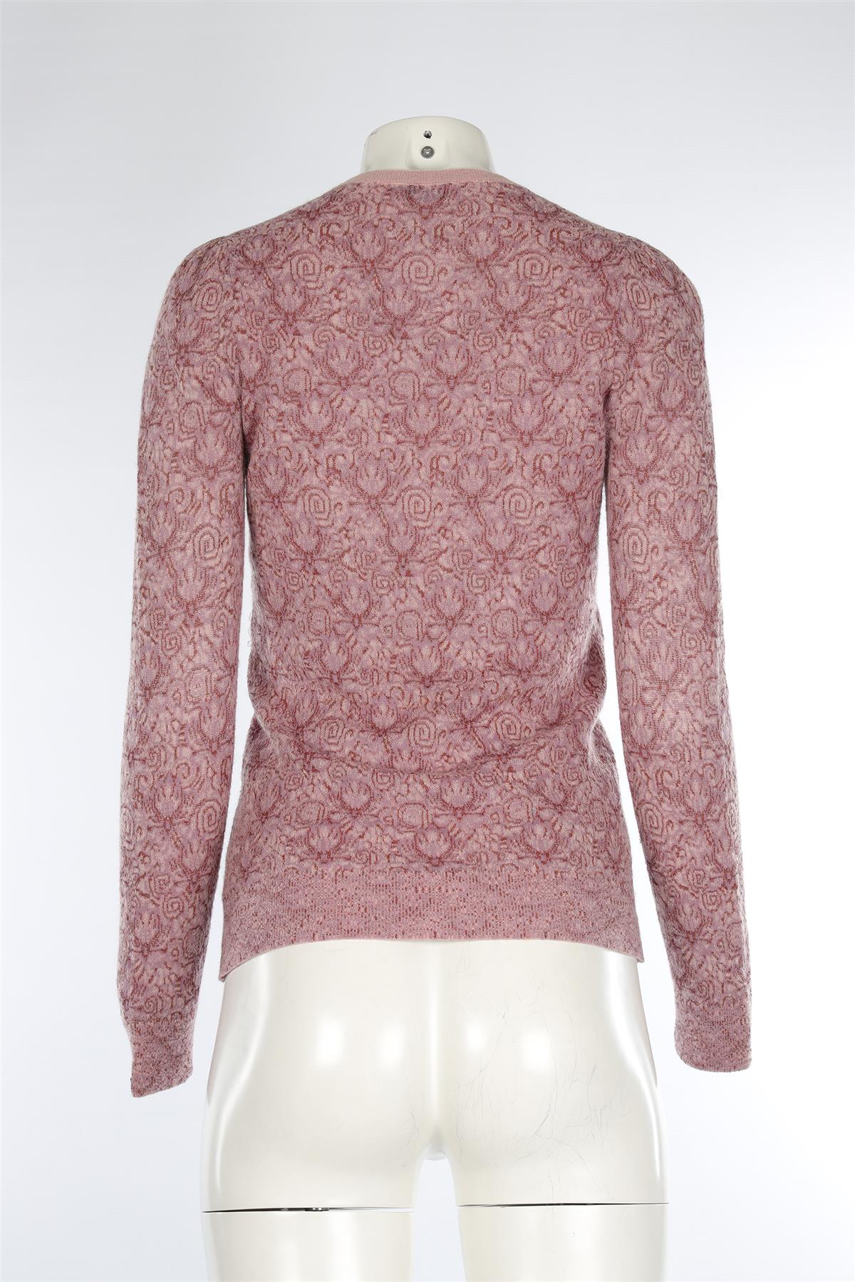 DRIES VAN NOTEN PINK KNIT SWEATER SMALL - Image 4