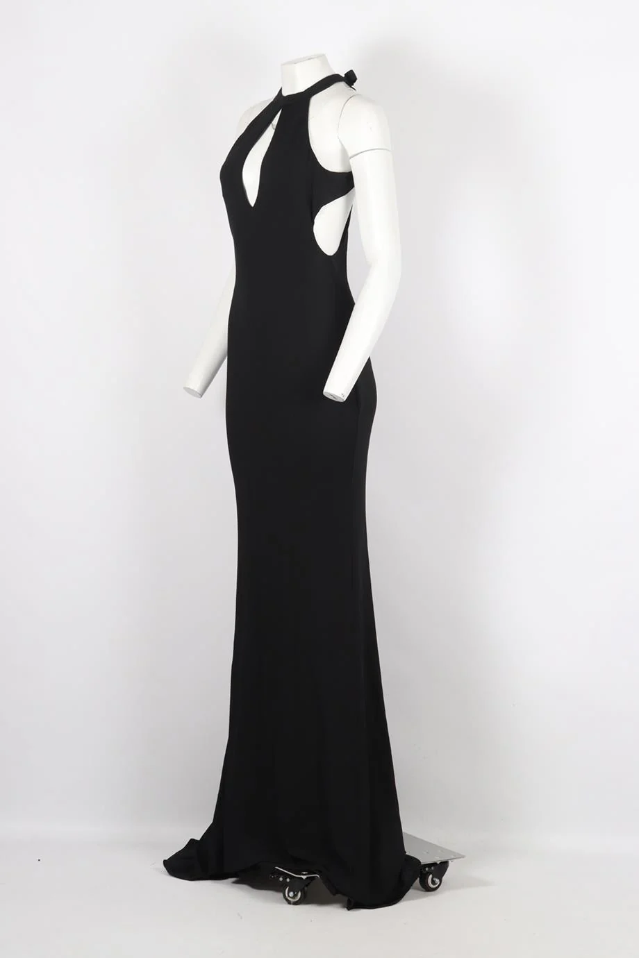 DSQUARED CUT OUT JERSEY MAXI DRESS LARGE - Image 3