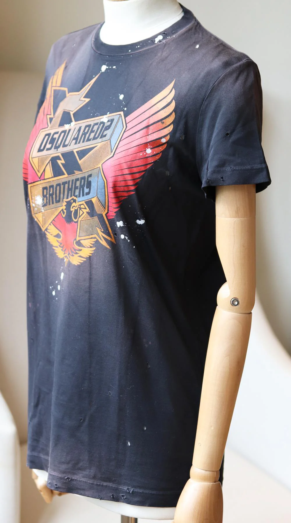 DSQUARED2 PRINTED COTTON JERSEY T-SHIRT MEDIUM - Image 3