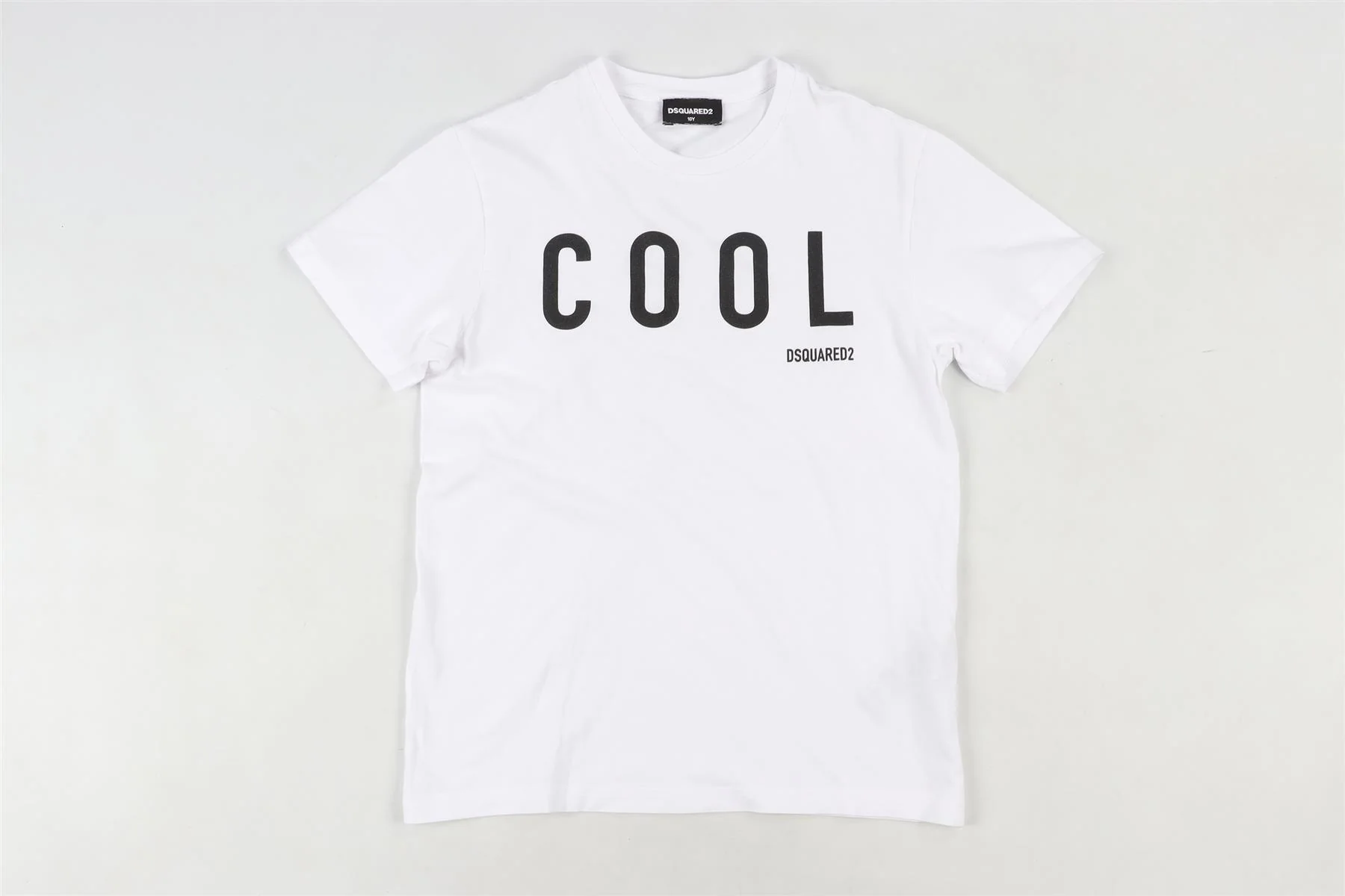 DSQUARED2 WHITE KIDS BOYS T-SHIRT 10 YEARS - Image 2