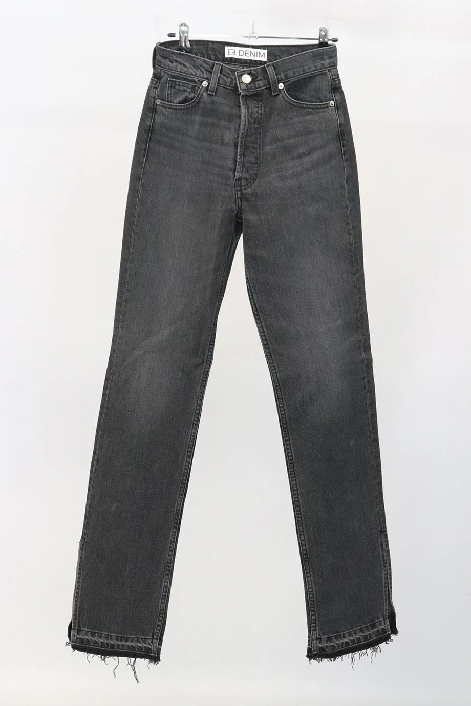 EB DENIM HIGH RISE STRAIGHT LEG JEANS W25 UK 6-8 - Image 2