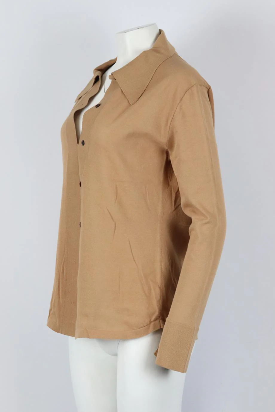 EFTYCHIA STRETCH KNIT COTTON BLEND TOP LARGE - Image 3