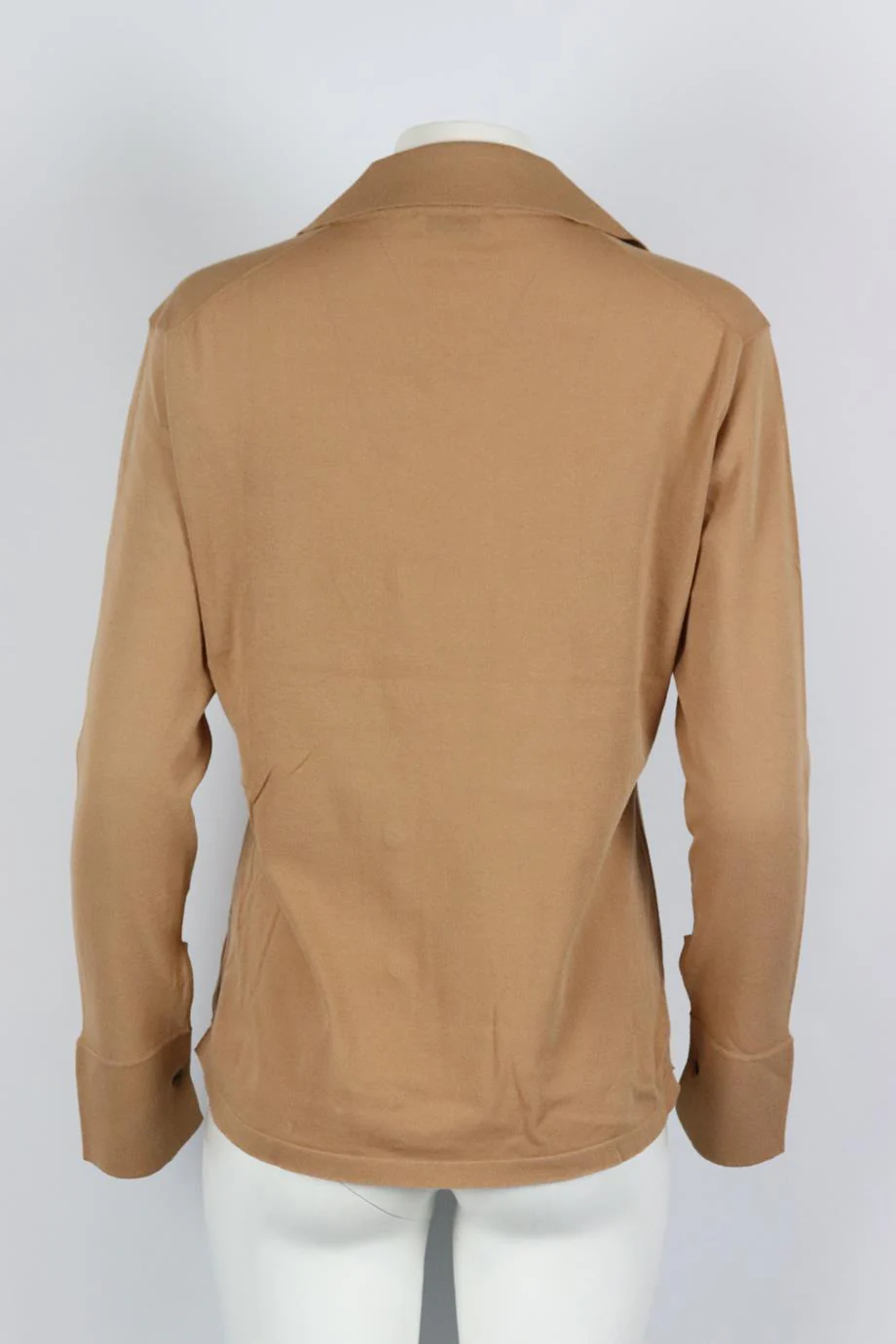 EFTYCHIA STRETCH KNIT COTTON BLEND TOP LARGE - Image 4