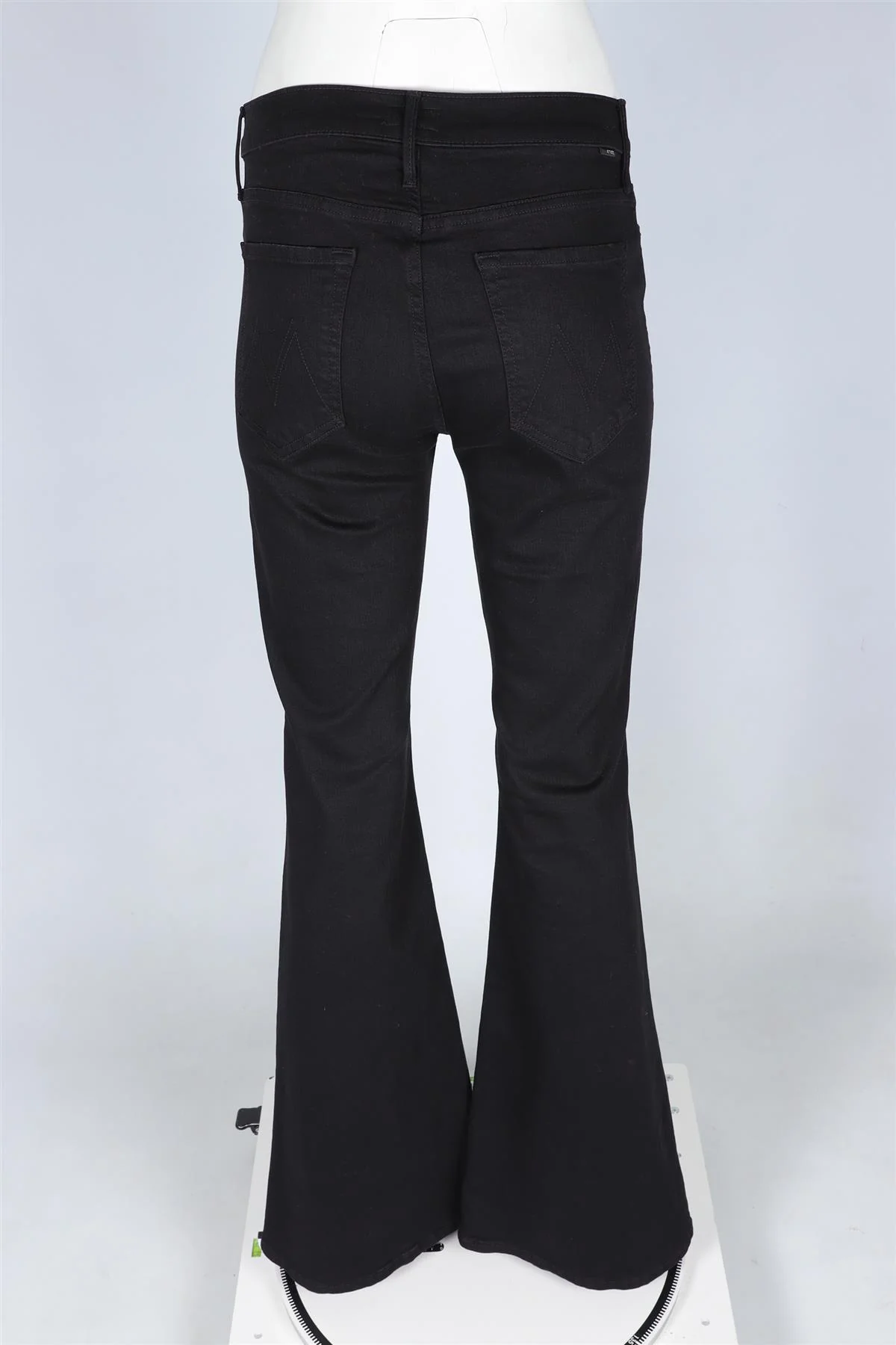 EILEEN FISHER BLACK WOVEN WIDE LEG PANTS MEDIUM - Image 4