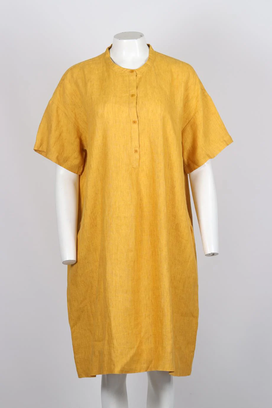 EILEEN FISHER LINEN MIDI DRESS XLARGE - Image 2