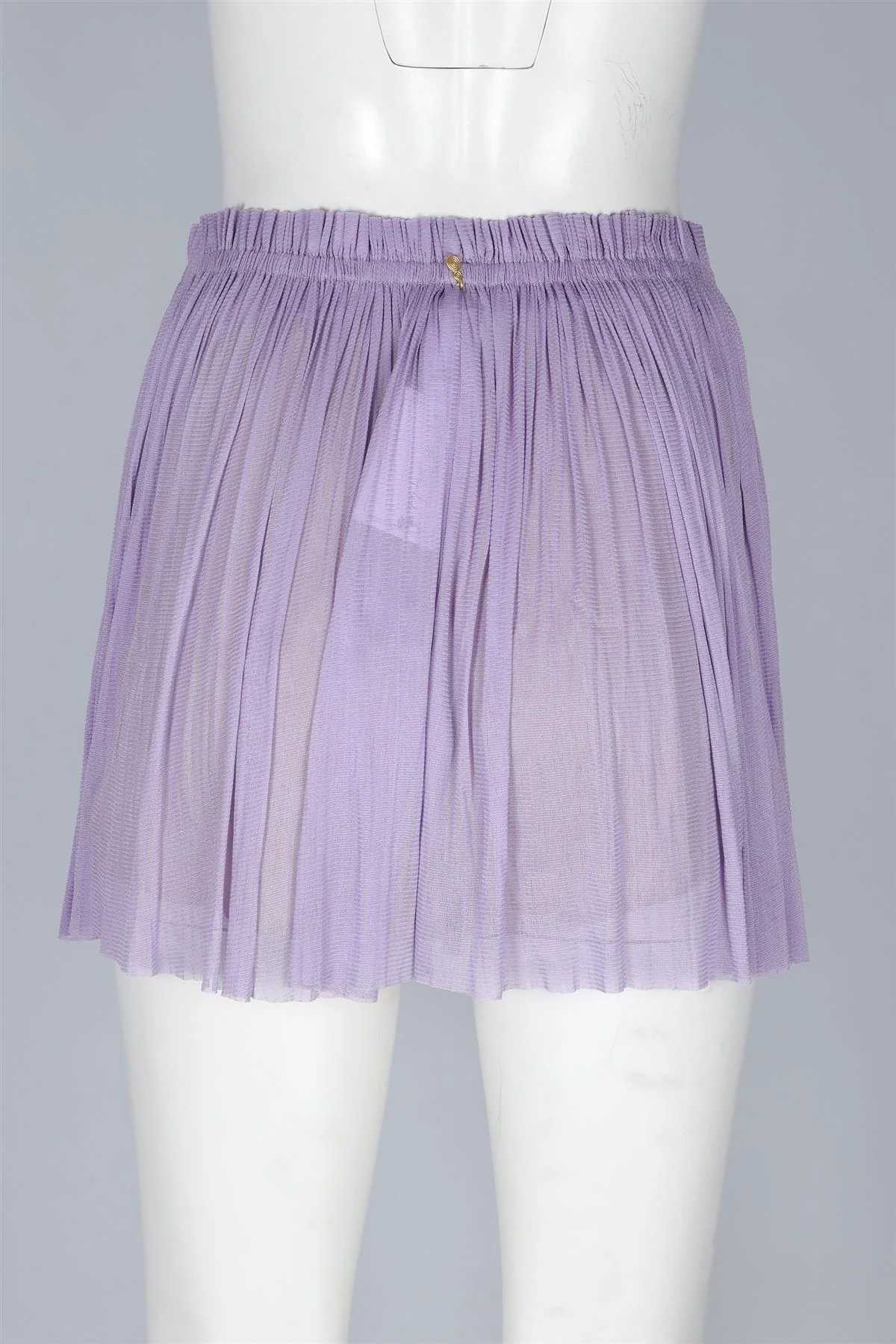 ELENA MAKRI MYKONOS PURPLE SILK SKIRT ONE SIZE - Image 4