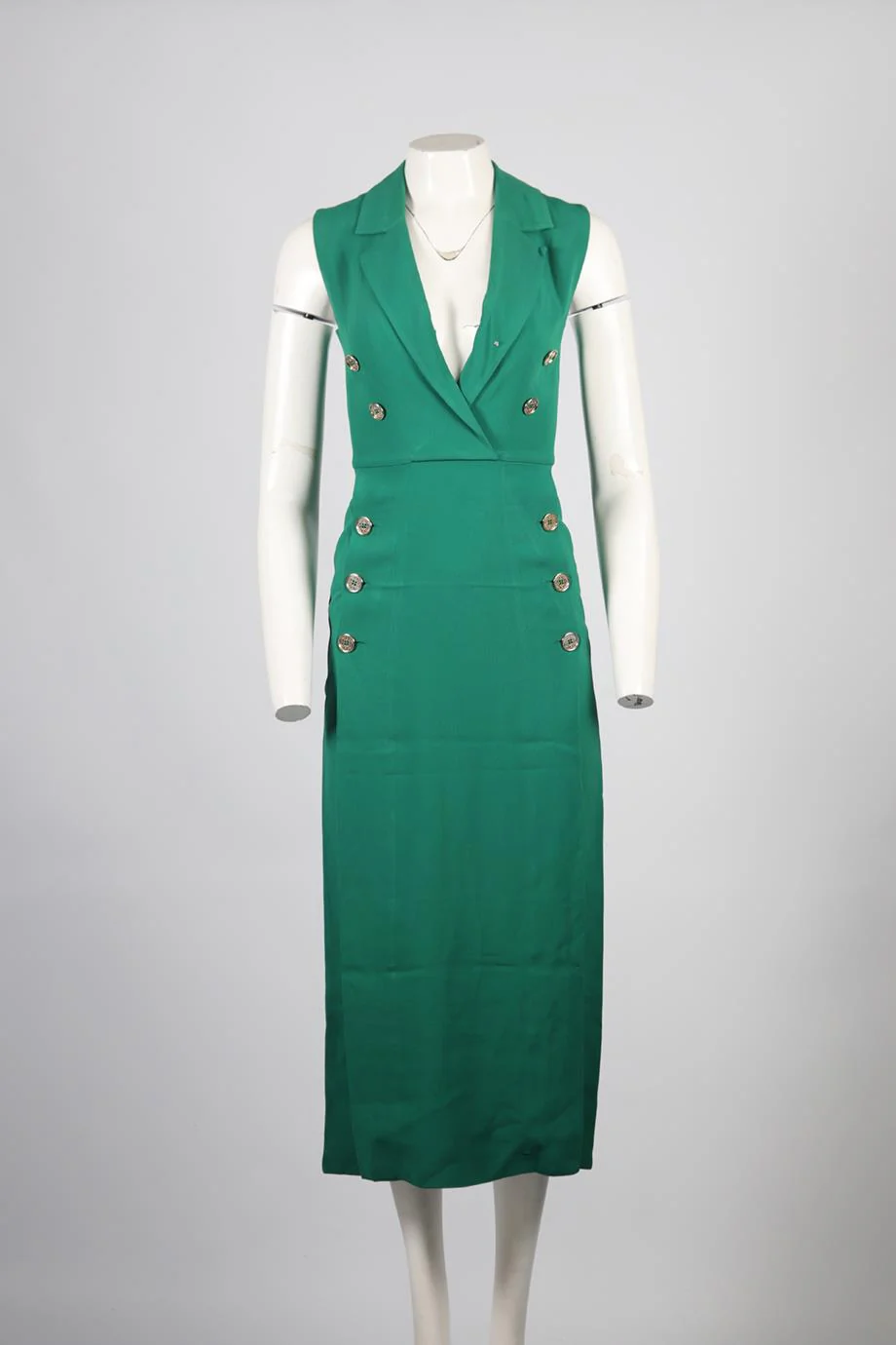 ELIE SAAB CREPE MAXI DRESS FR 36 UK 8 - Image 2