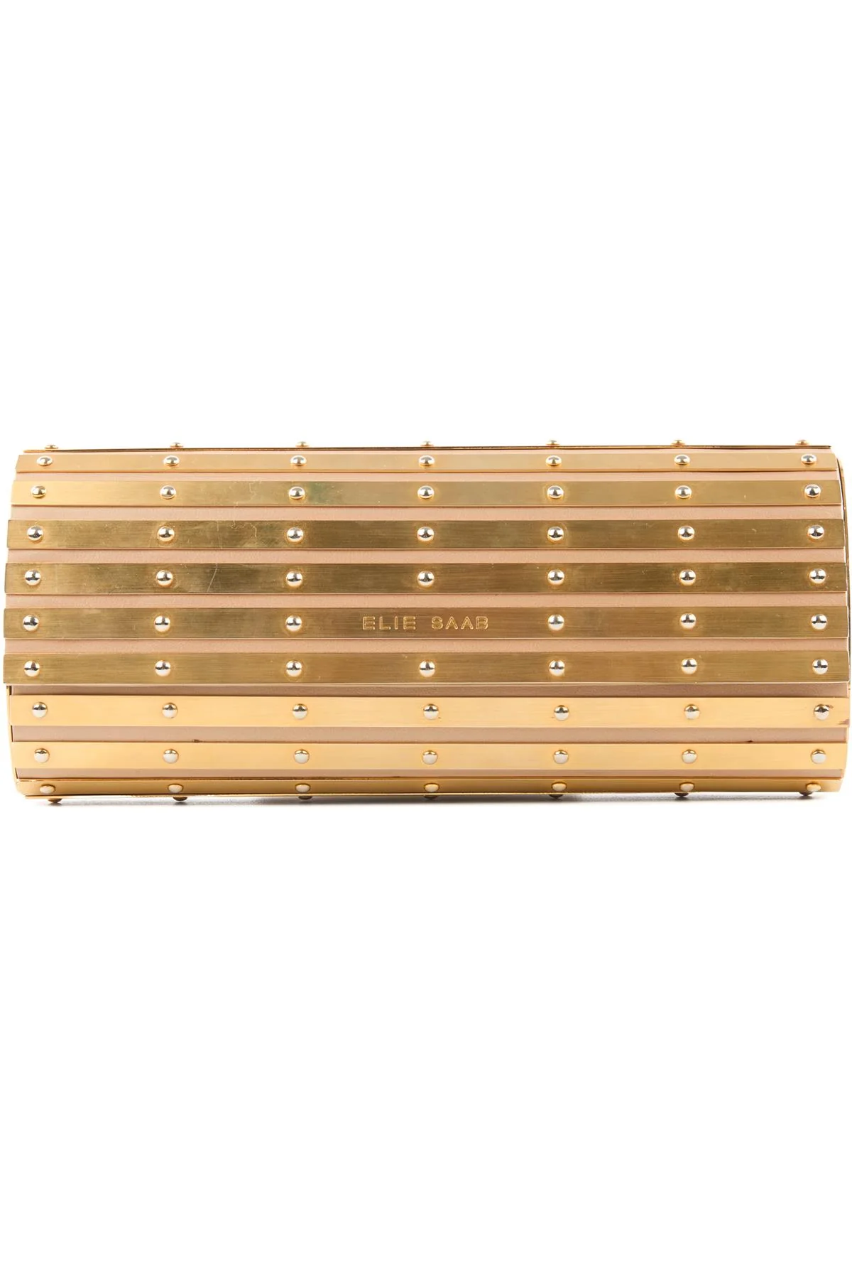 ELIE SAAB GOLD METAL CLUTCH