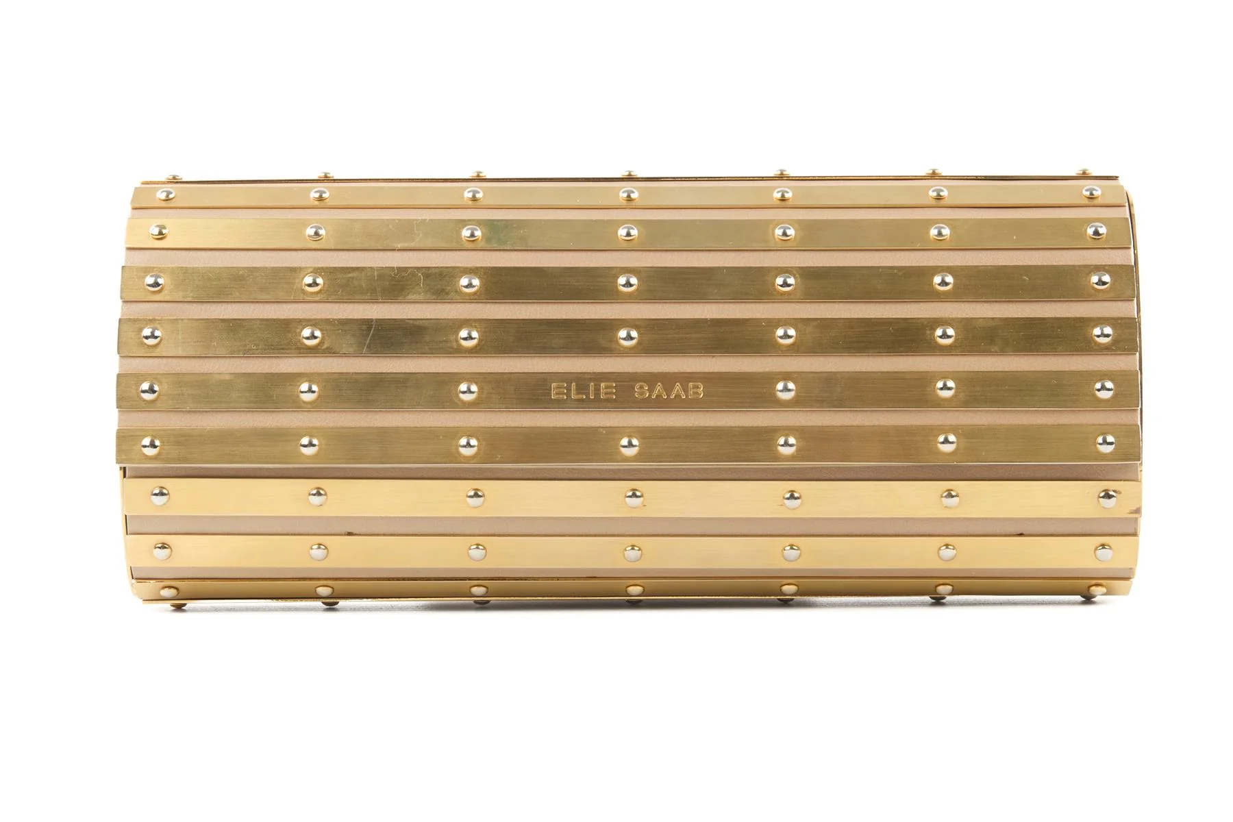 ELIE SAAB GOLD METAL CLUTCH - Image 2