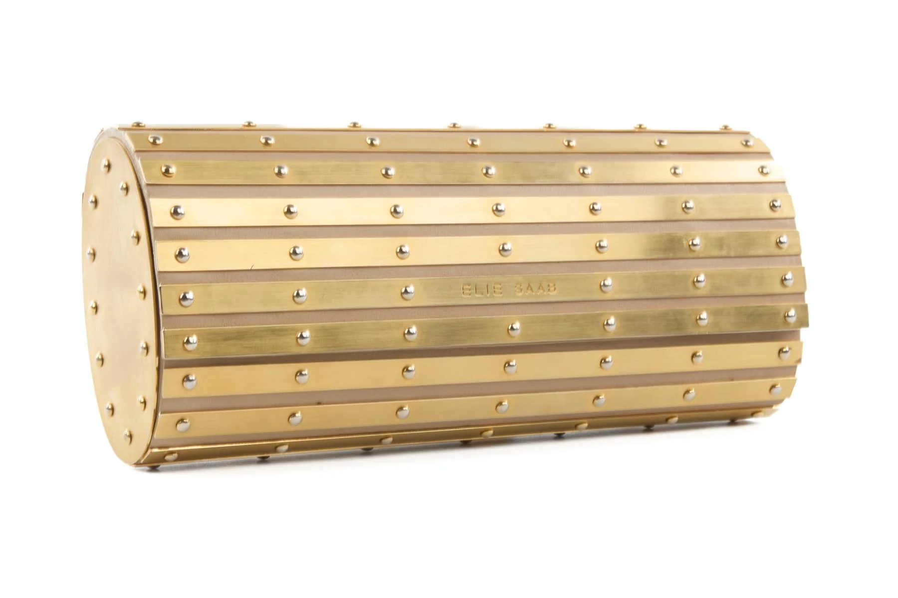 ELIE SAAB GOLD METAL CLUTCH - Image 3