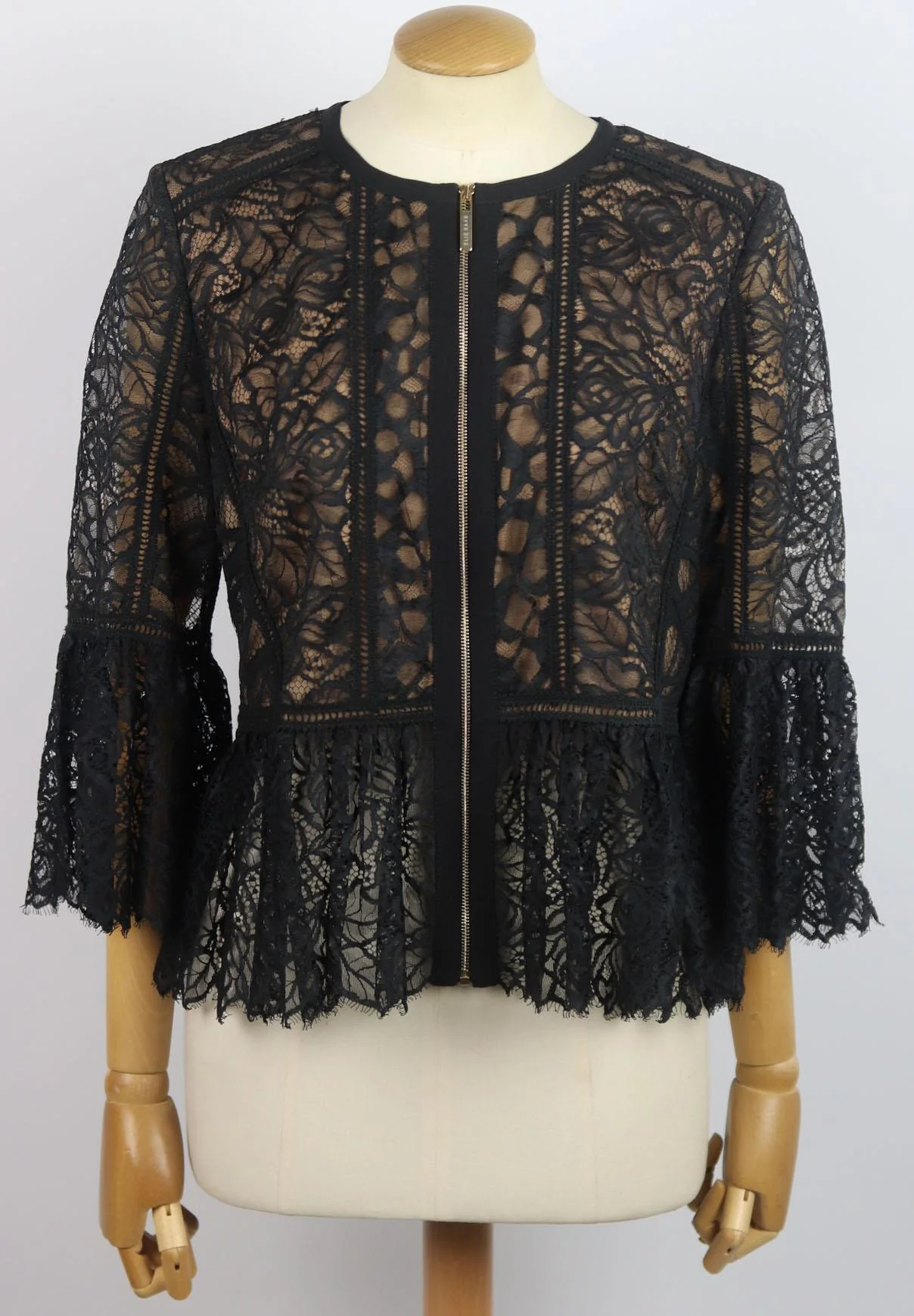 ELIE SAAB LACE PEPLUM JACKET IT 40 UK 8 - Image 2