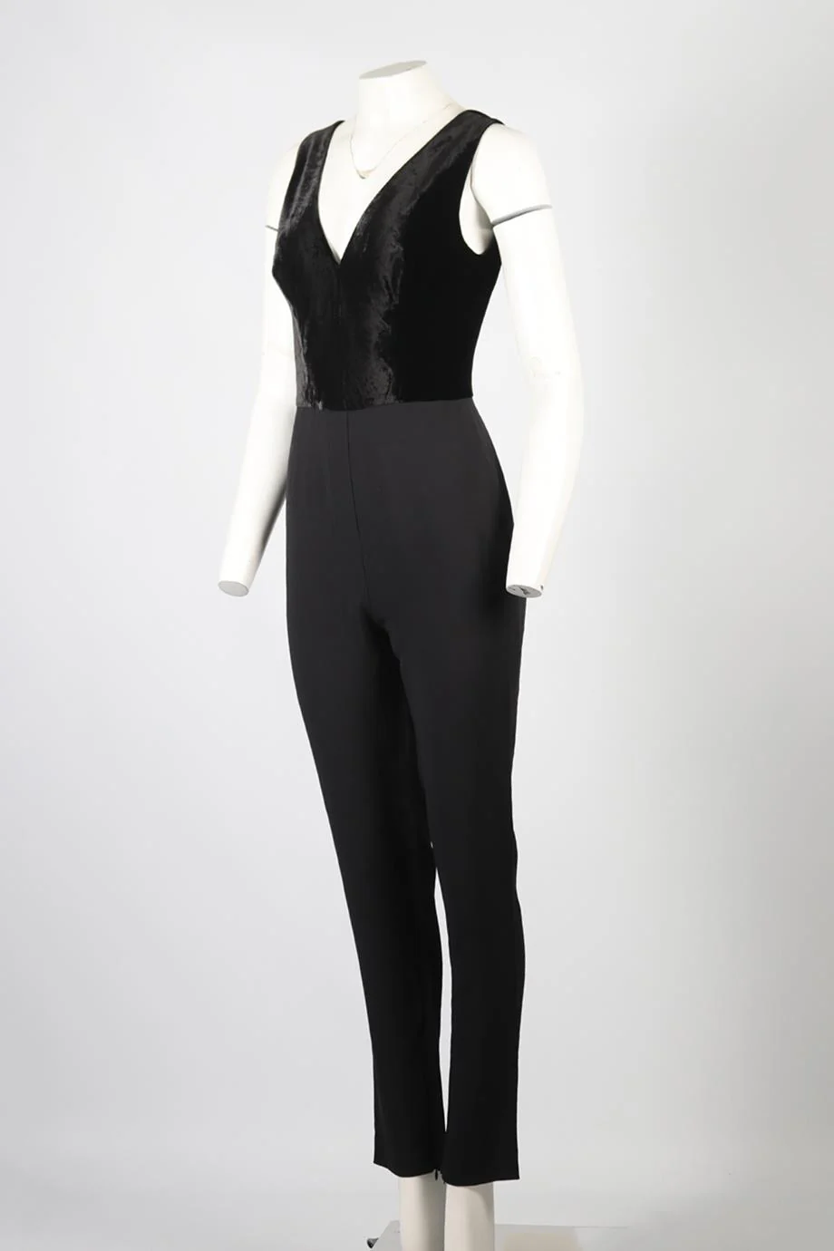 ELIE SAAB VELVET AND SILK BLEND JUMPSUIT FR 38 UK 10 - Image 3