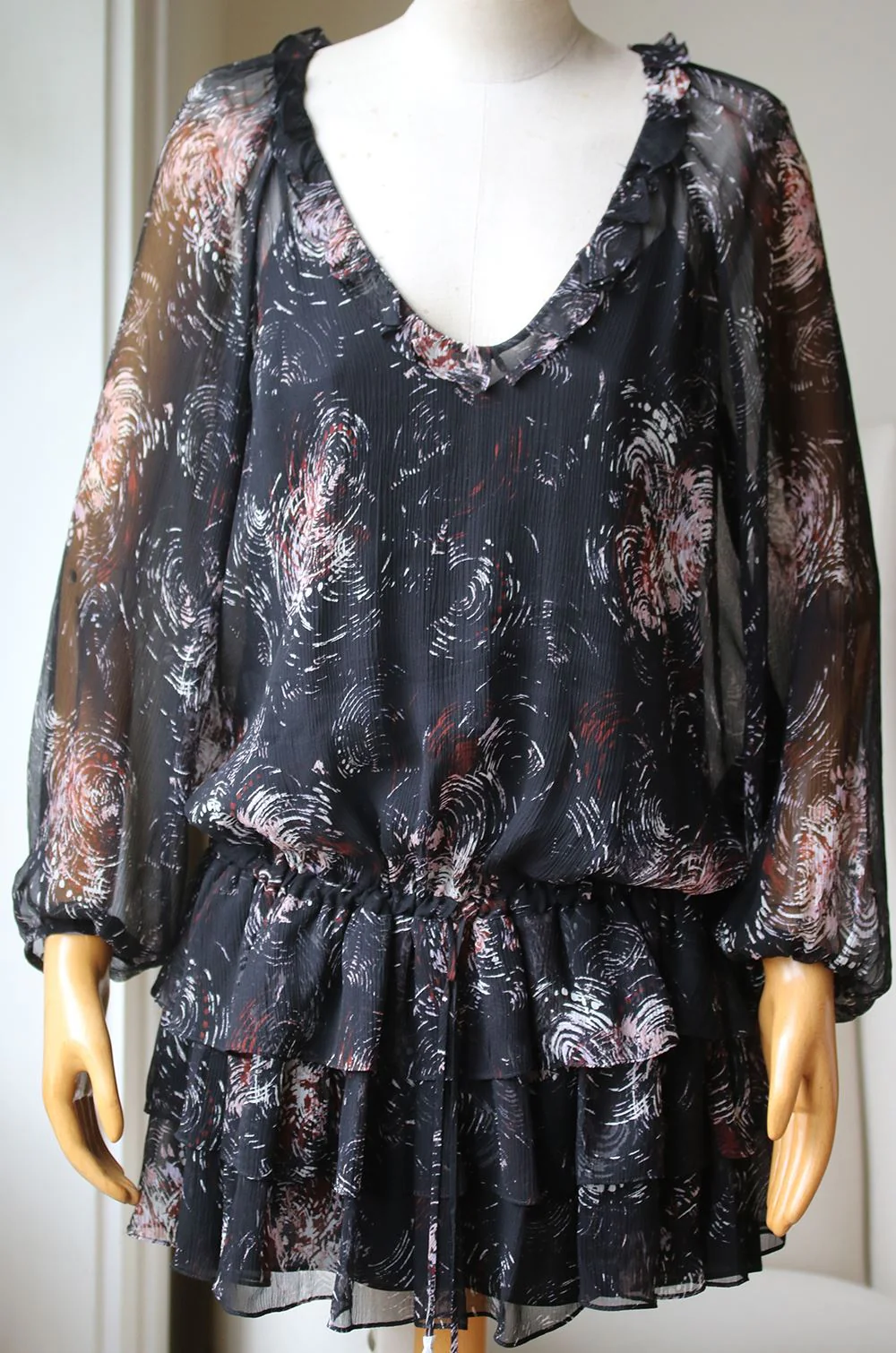 ELIZABETH AND JAMES BEATRIZA SILK MINI DRESS MEDIUM - Image 2