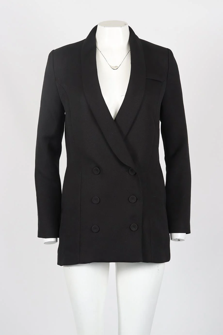 ELLIATT DOUBLE BREASTED CREPE BLAZER SMALL - Image 2
