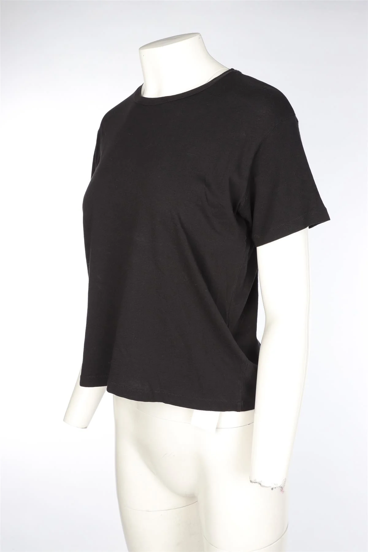 ELYSE WALKER BLACK COTTON T-SHIRT SMALL - Image 3