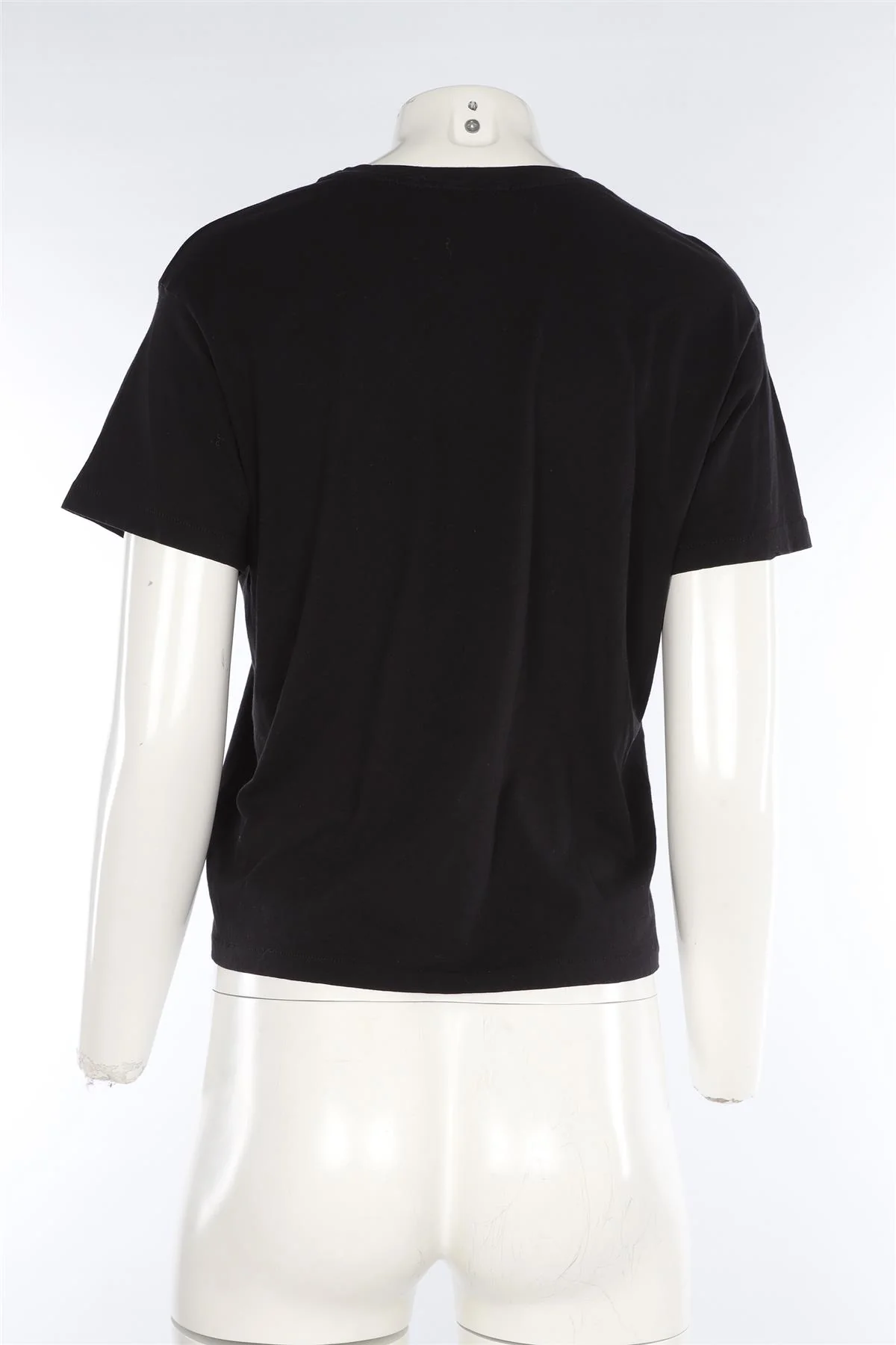 ELYSE WALKER BLACK COTTON T-SHIRT SMALL - Image 4