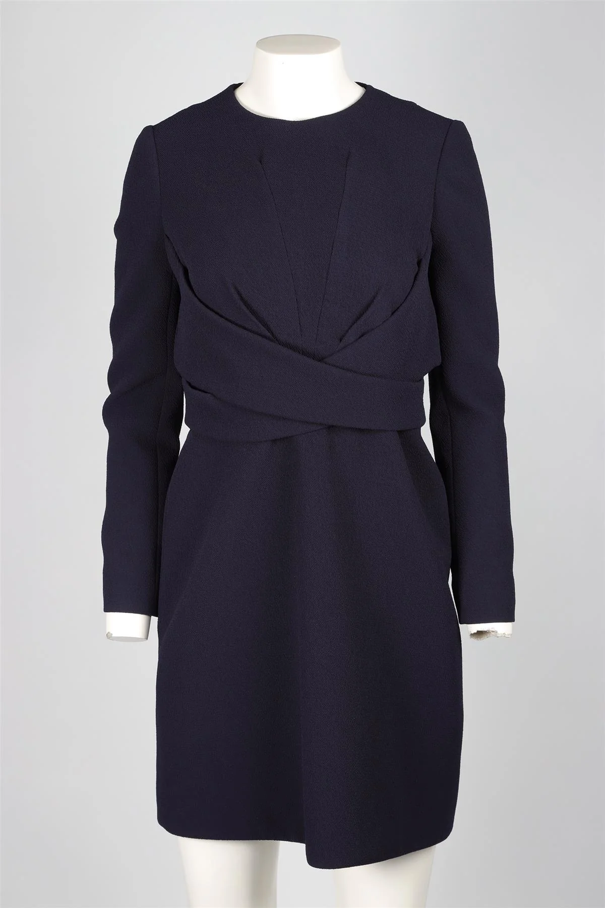 EMILIA WICKSTEAD NAVY CREPE MINI DRESS UK 14 - Image 2
