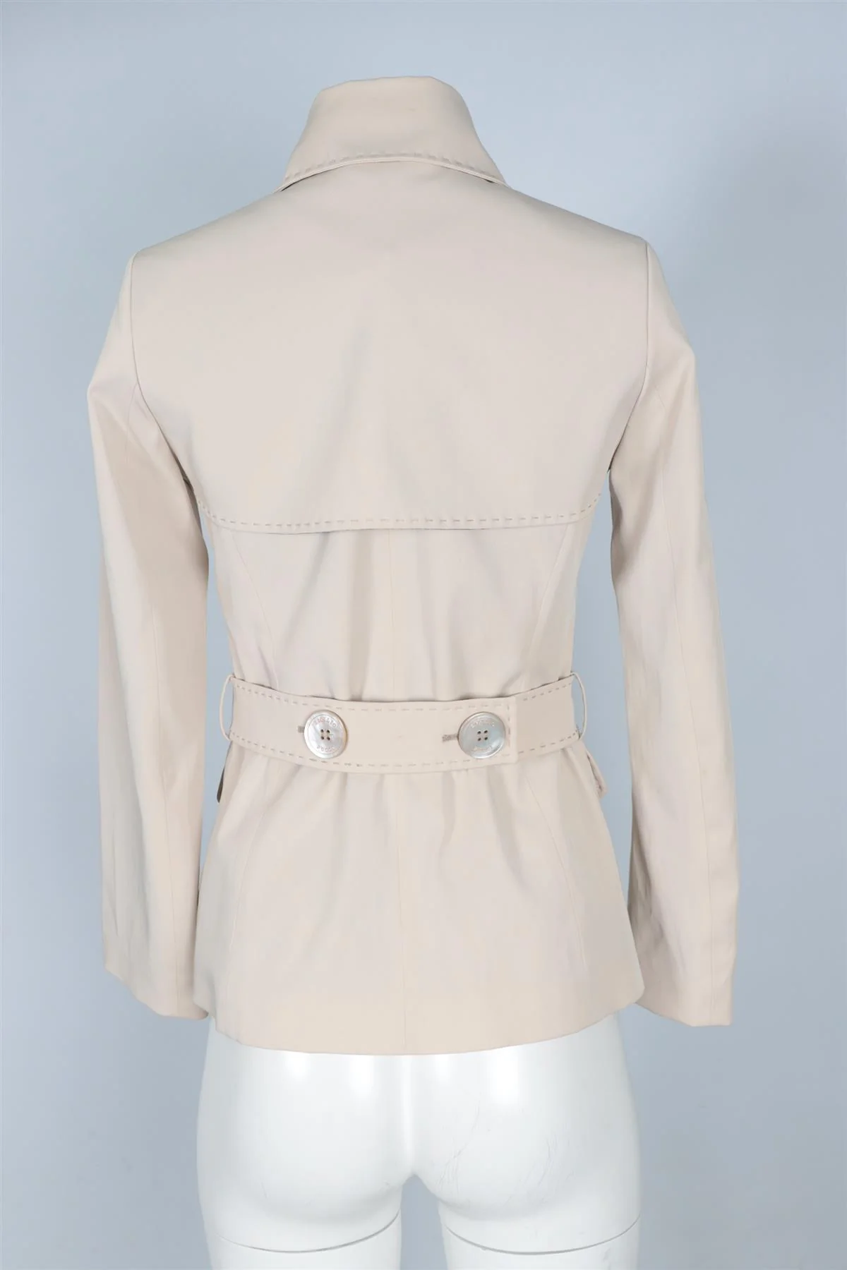 EMILIO PUCCI BEIGE WOVEN JACKET IT 38 UK 6 - Image 4