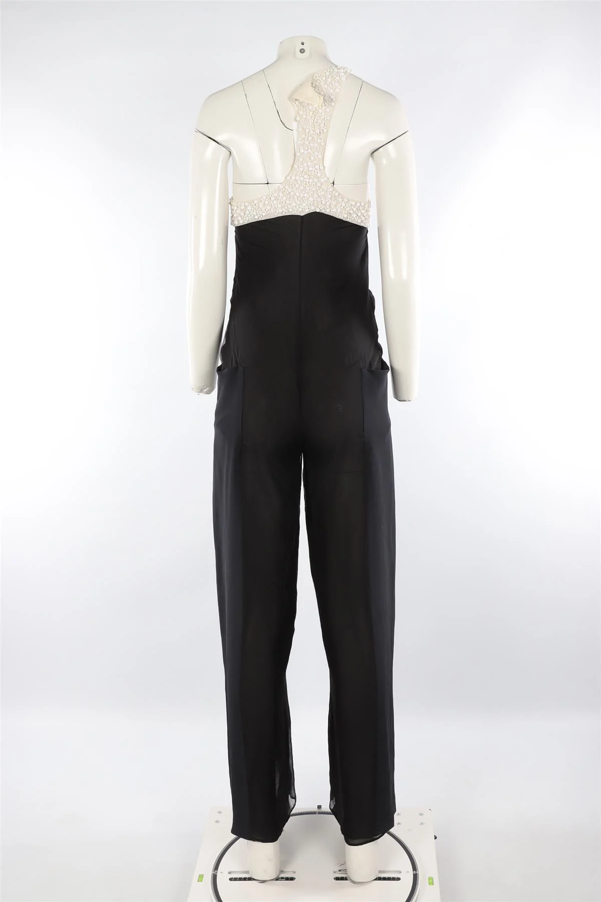 EMILIO PUCCI BLACK SILK JUMPSUIT IT 40 UK 8 - Image 4