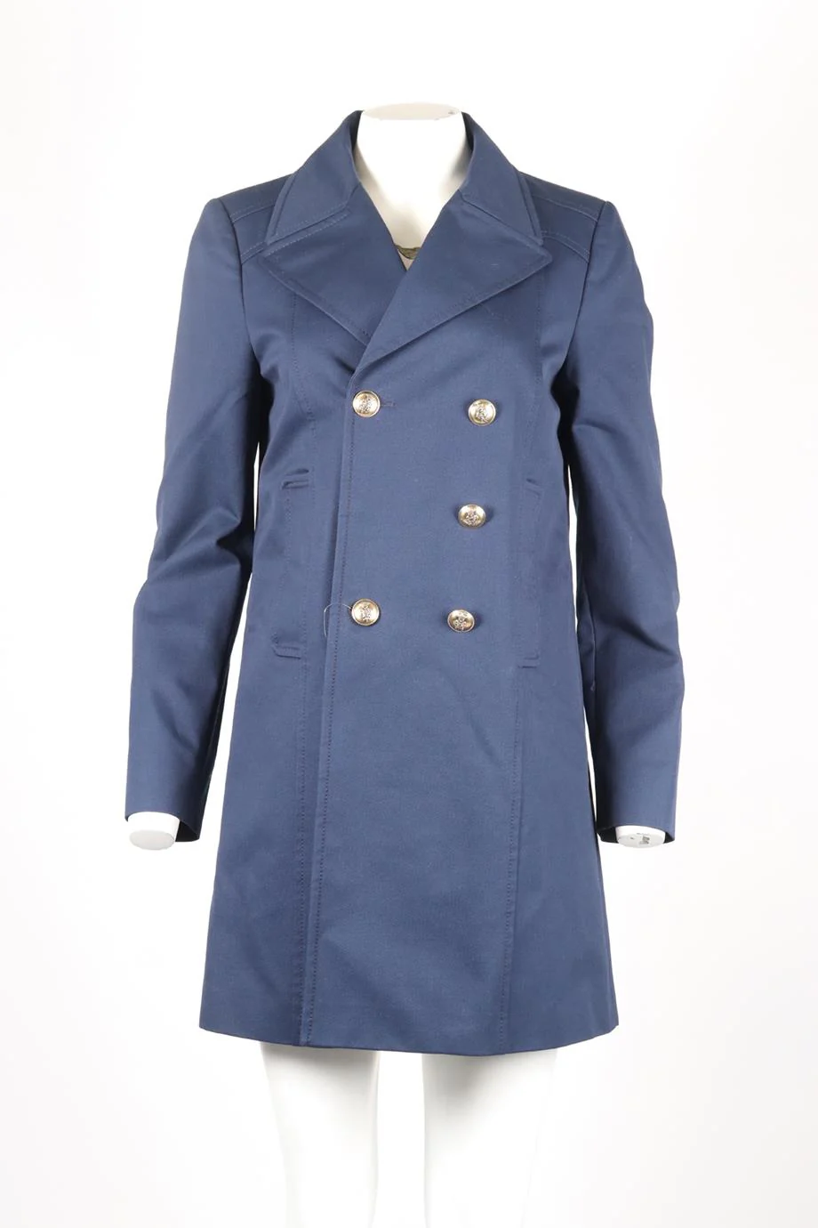 EMILIO PUCCI DOUBLE BREASTED COTTON BLEND COAT UK 12 - Image 2