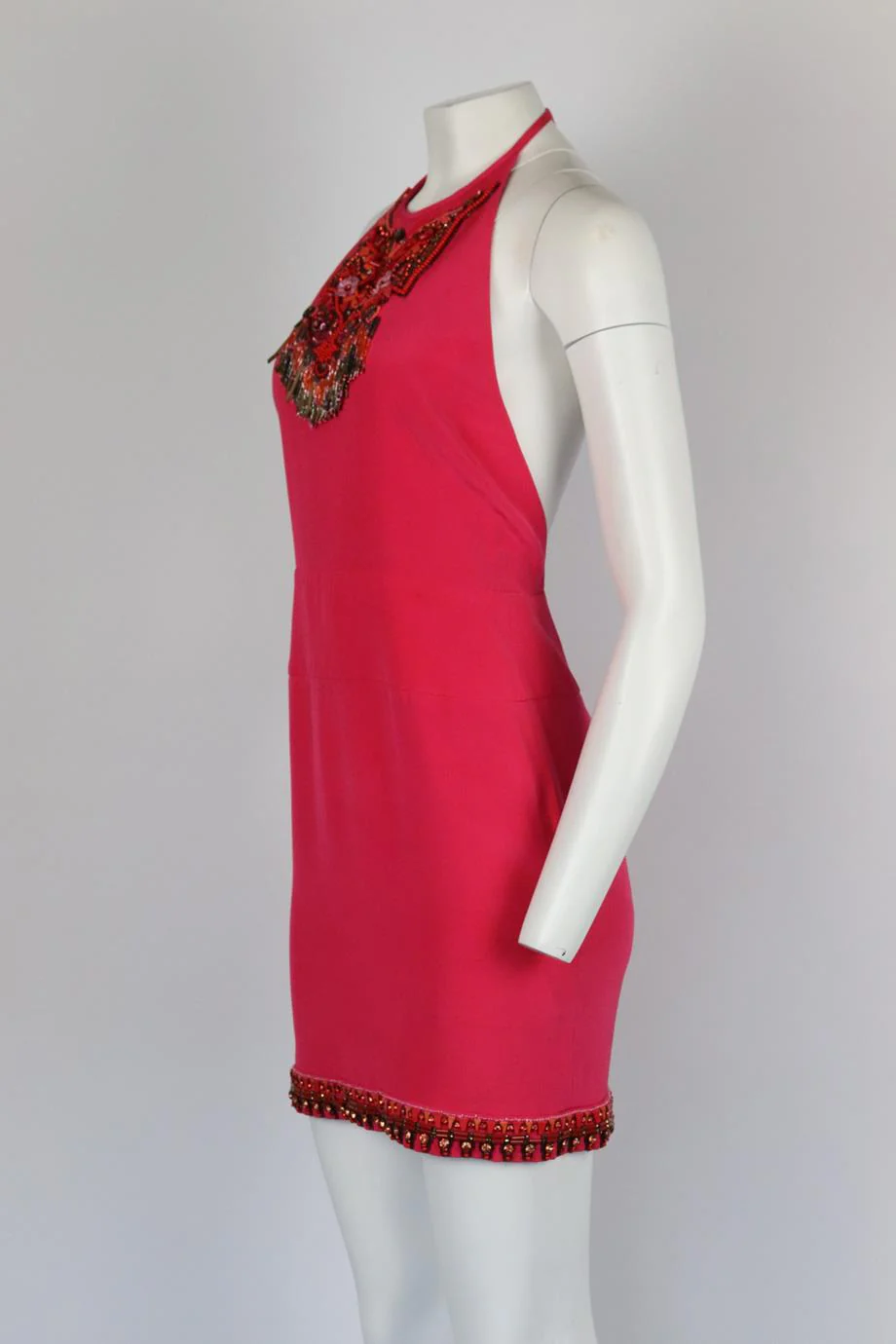 EMILIO PUCCI EMBELLISHED SILK MINI DRESS IT 38 UK 6 - Image 3