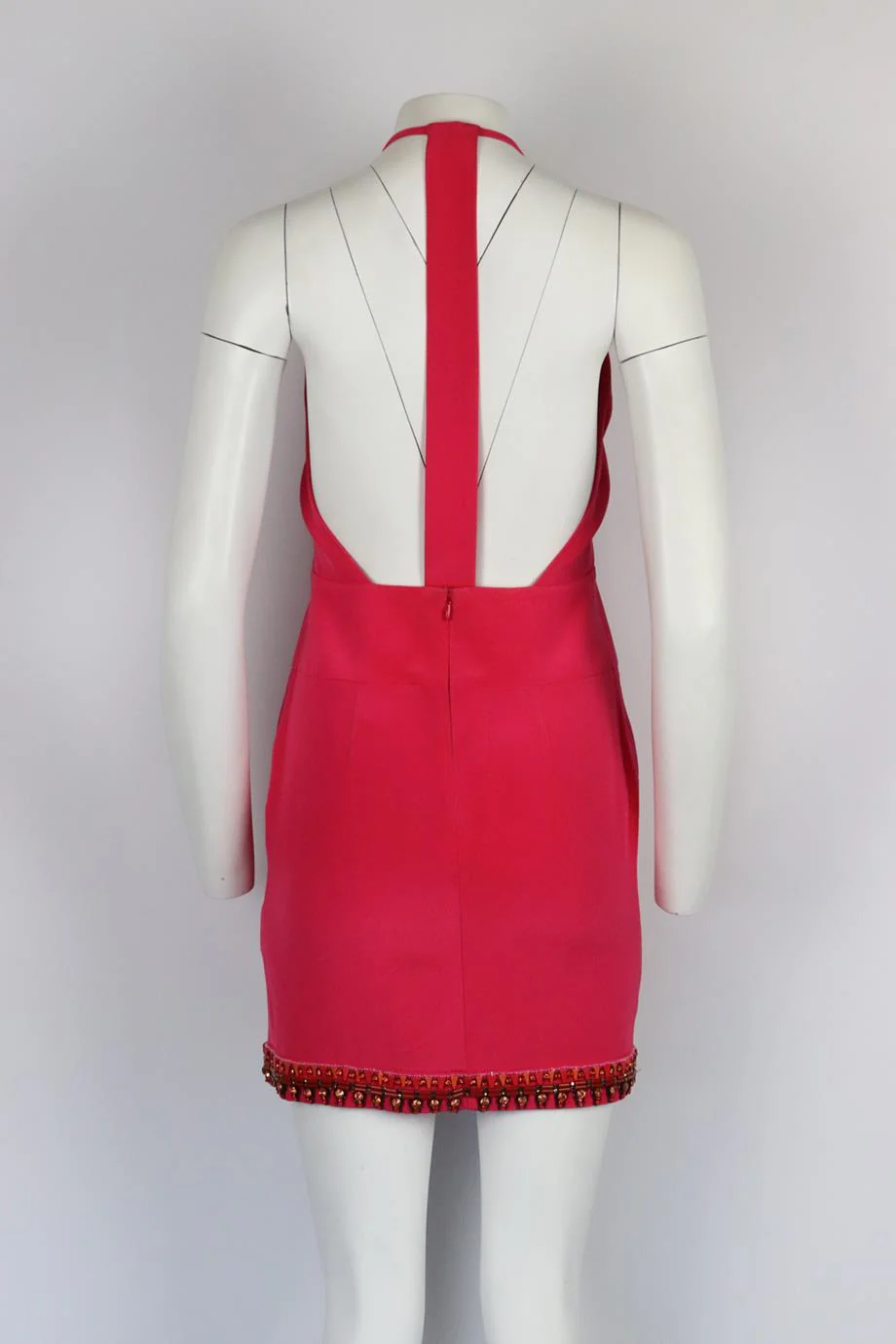 EMILIO PUCCI EMBELLISHED SILK MINI DRESS IT 38 UK 6 - Image 4