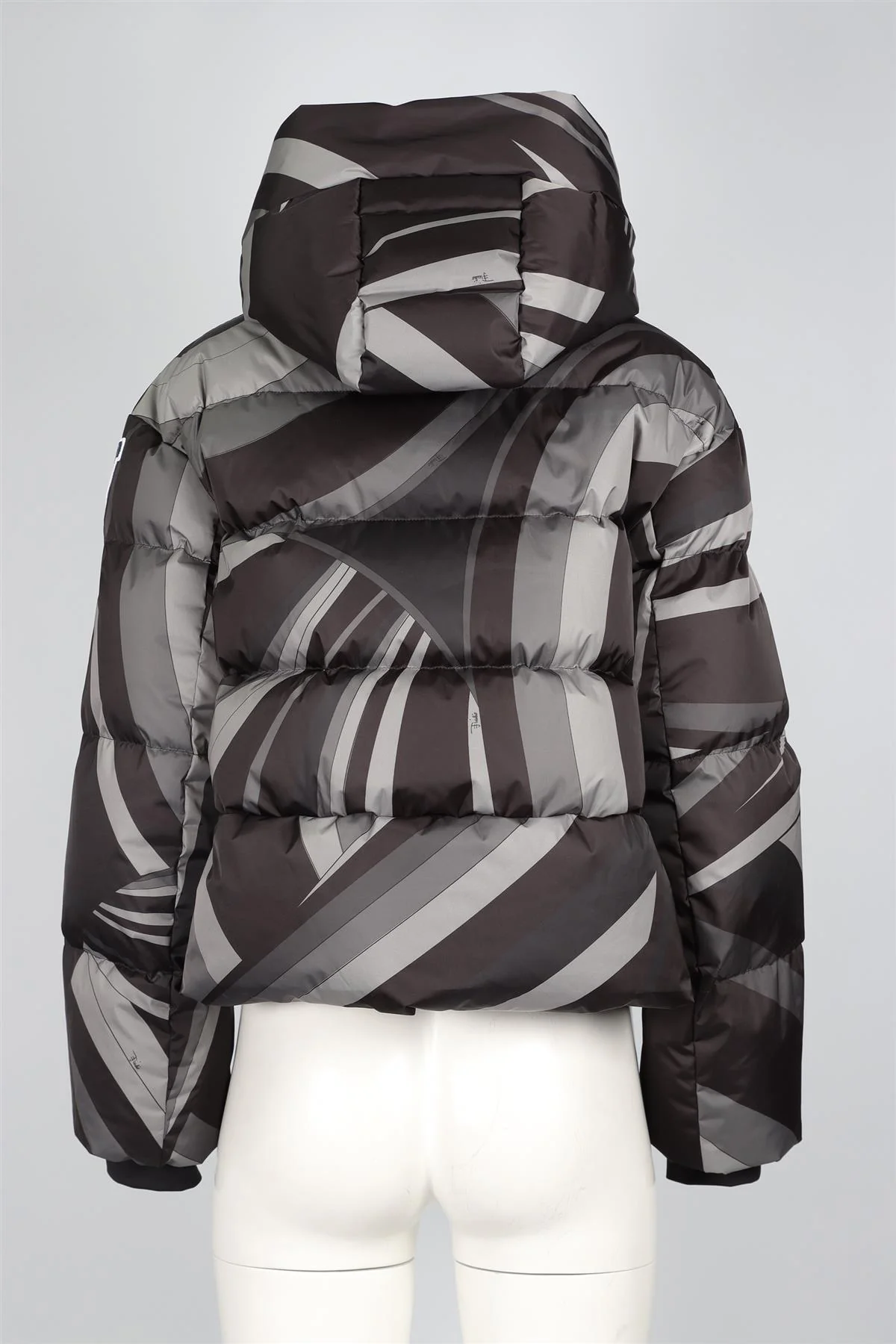 EMILIO PUCCI + FUSALP GREY PADDED DOWN JACKET FR 38 UK 10 - Image 4