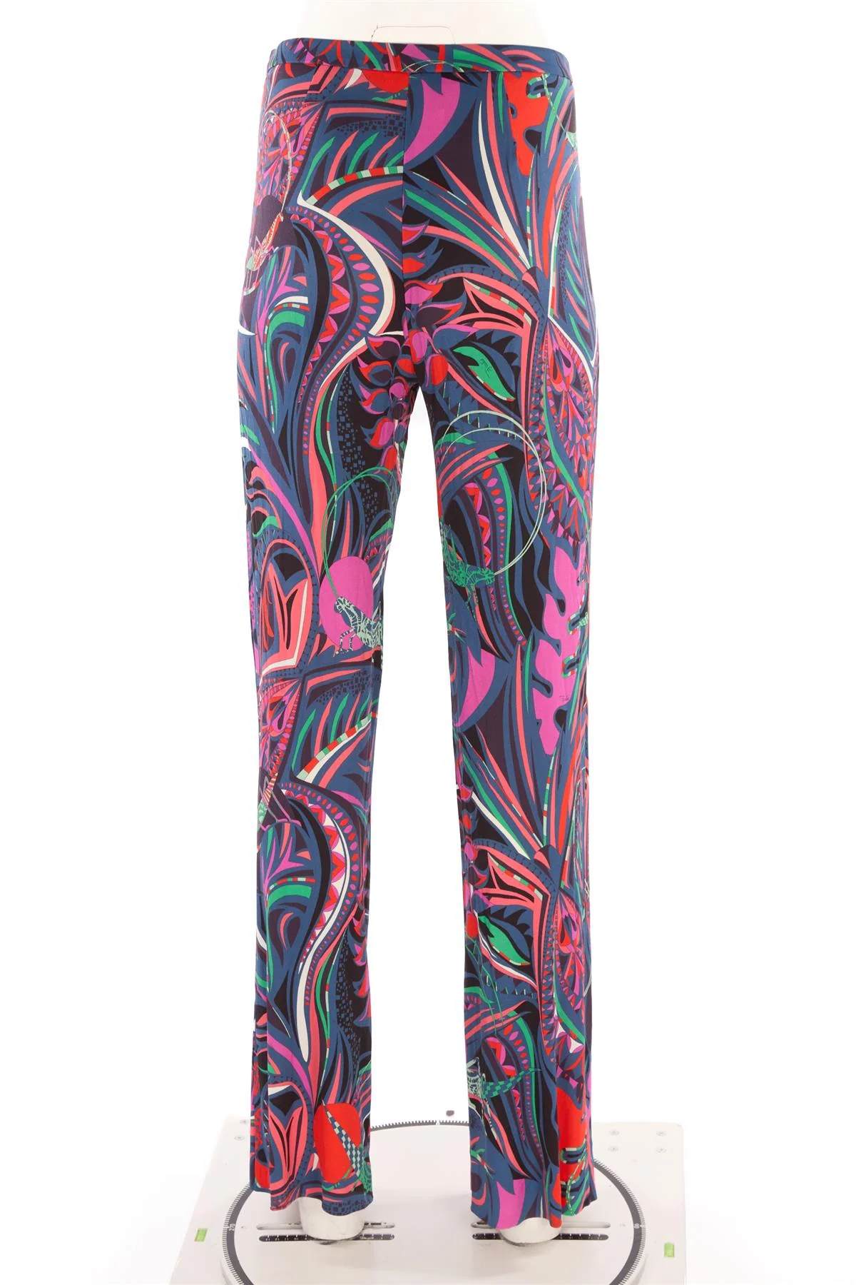EMILIO PUCCI MULTI JERSEY STRAIGHT LEG PANTS IT 46 UK 14 - Image 4