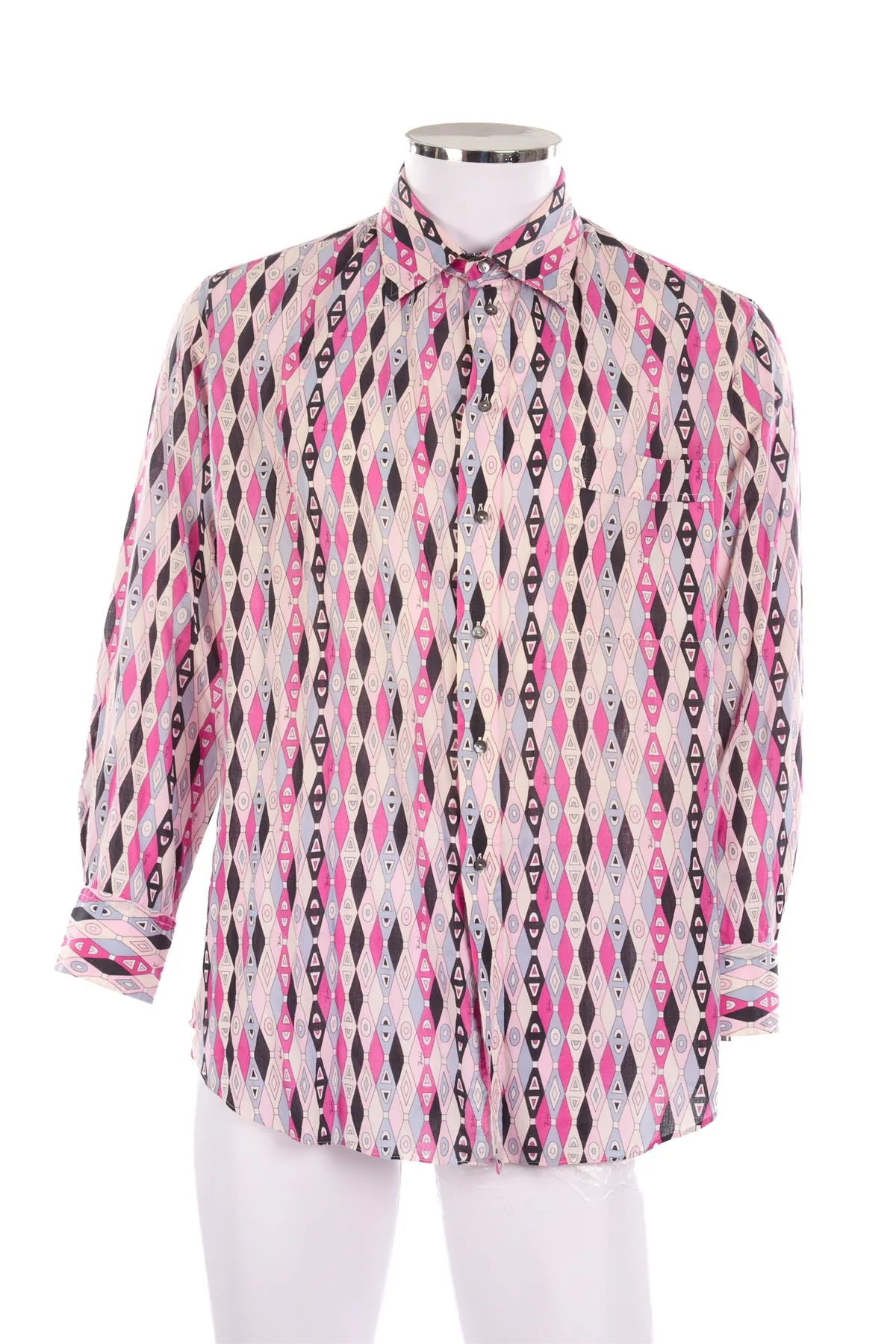 EMILIO PUCCI MULTI MEN'S 1970'S SHIRT IT 46 - Image 2