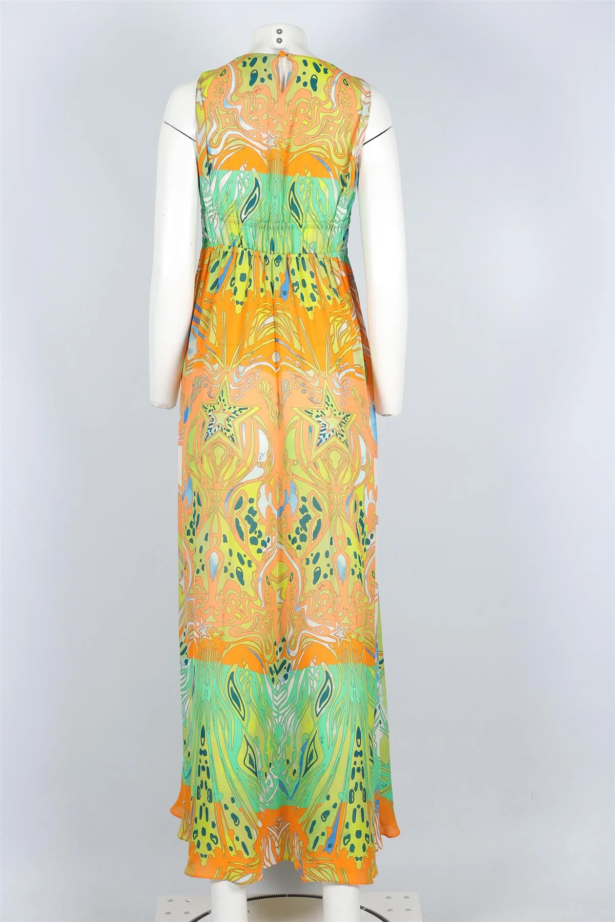 EMILIO PUCCI MULTI SILK MAXI DRESS IT 40 UK 8 - Image 4