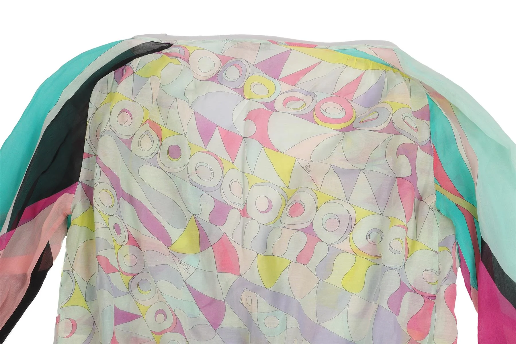 EMILIO PUCCI MULTI VINTAGE COTTON TOP IT 38 UK 6 - Image 5
