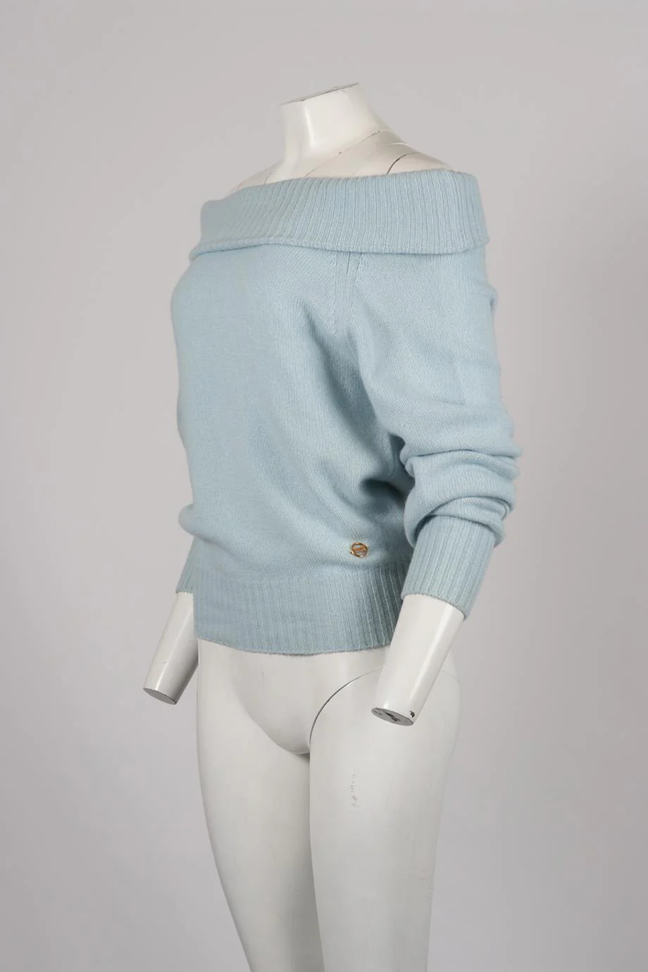 EMILIO PUCCI OFF THE SHOULDER CASHMERE SWEATER XLARGE - Image 3