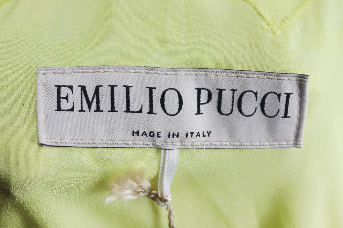 EMILIO PUCCI ONE SHOULDER LACE MINI DRESS IT 38 UK 6 - Image 5