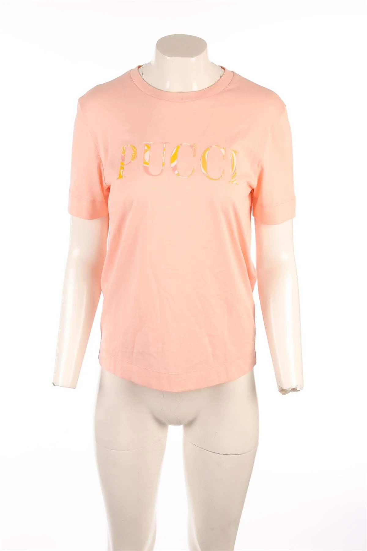 EMILIO PUCCI PINK COTTON T-SHIRT MEDIUM - Image 2