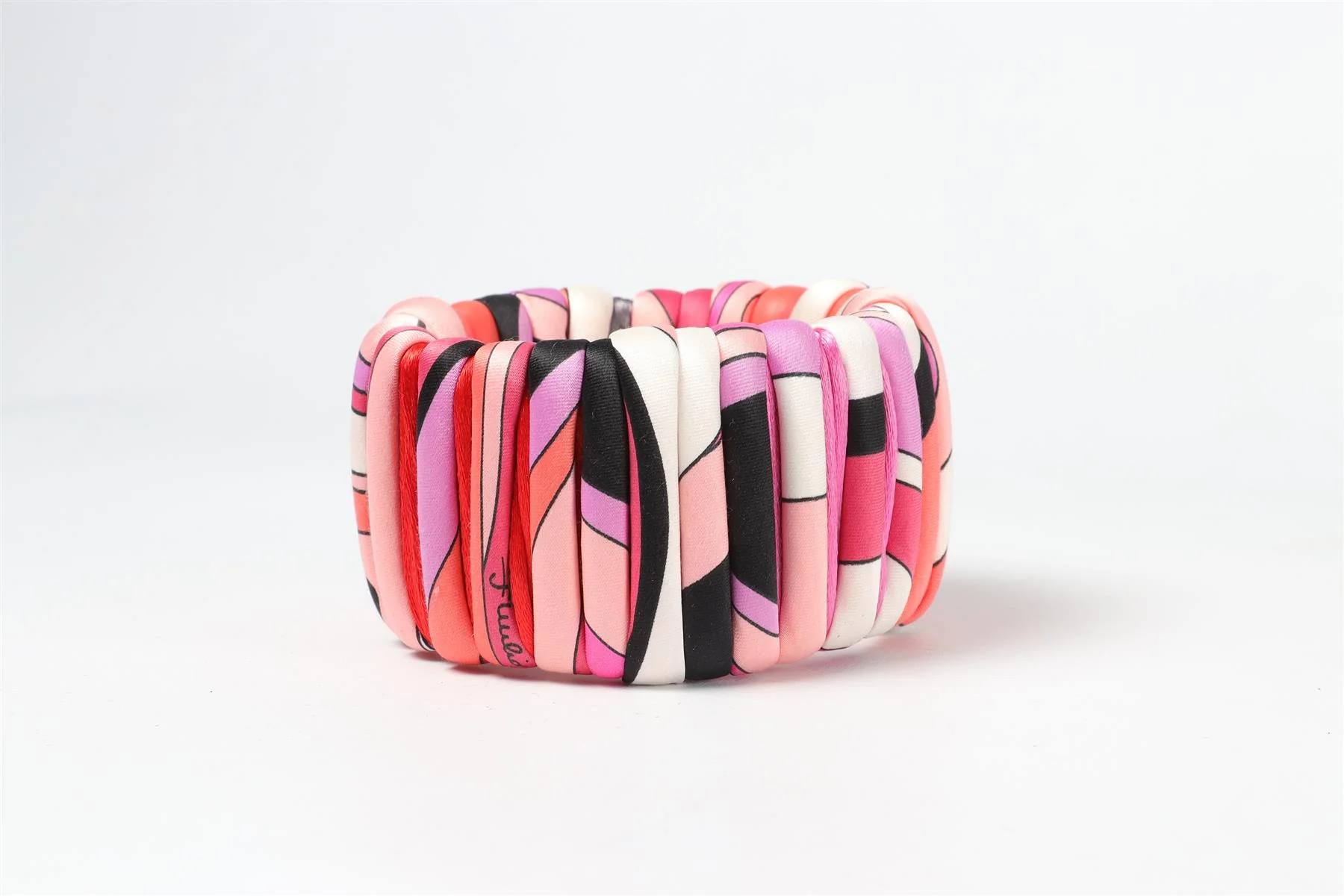 EMILIO PUCCI PINK SILK BANGLE - Image 11