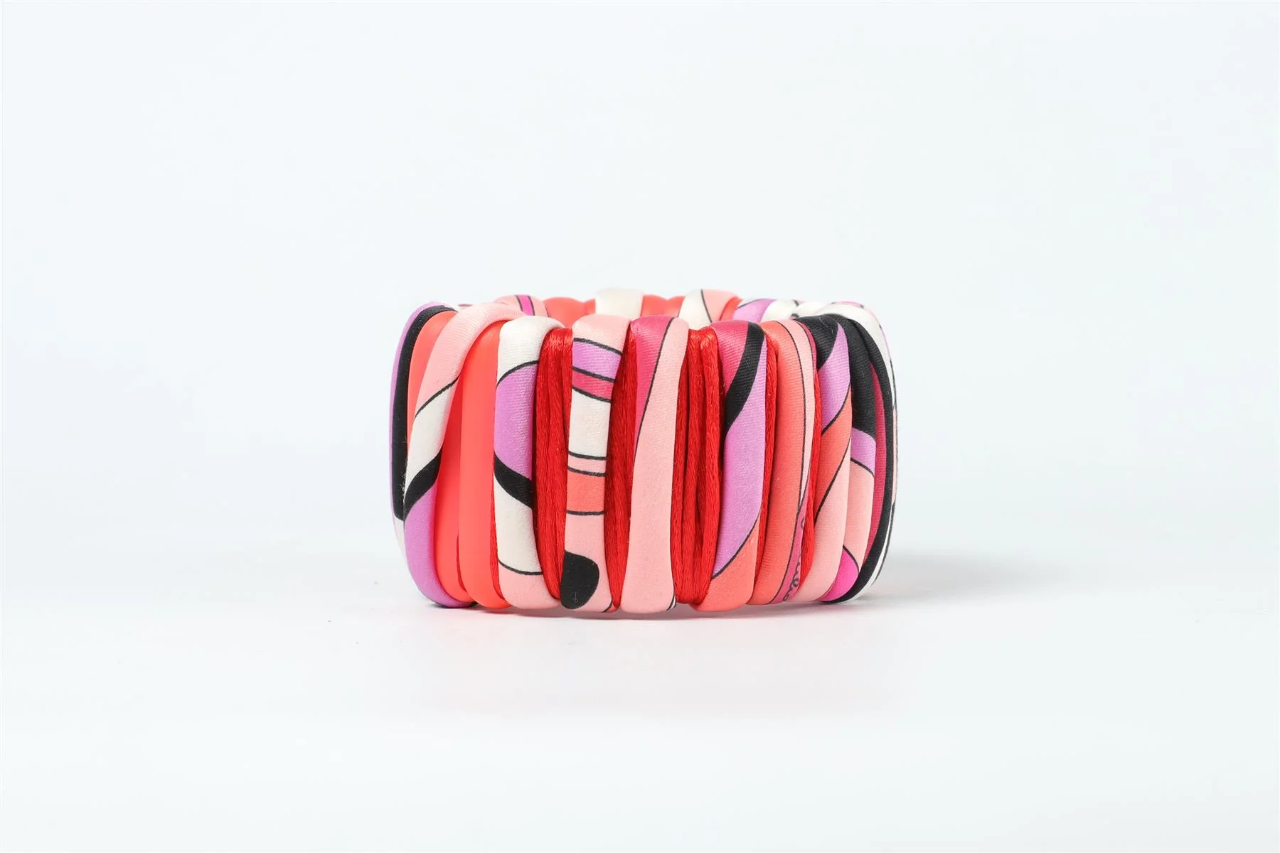 EMILIO PUCCI PINK SILK BANGLE - Image 9