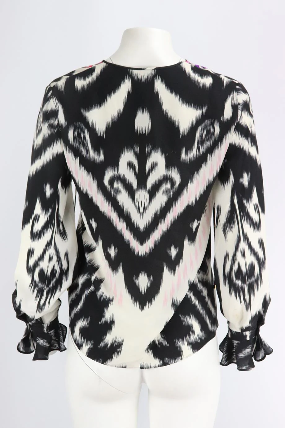 EMILIO PUCCI PRINTED SILK TOP IT 38 UK 6 - Image 4