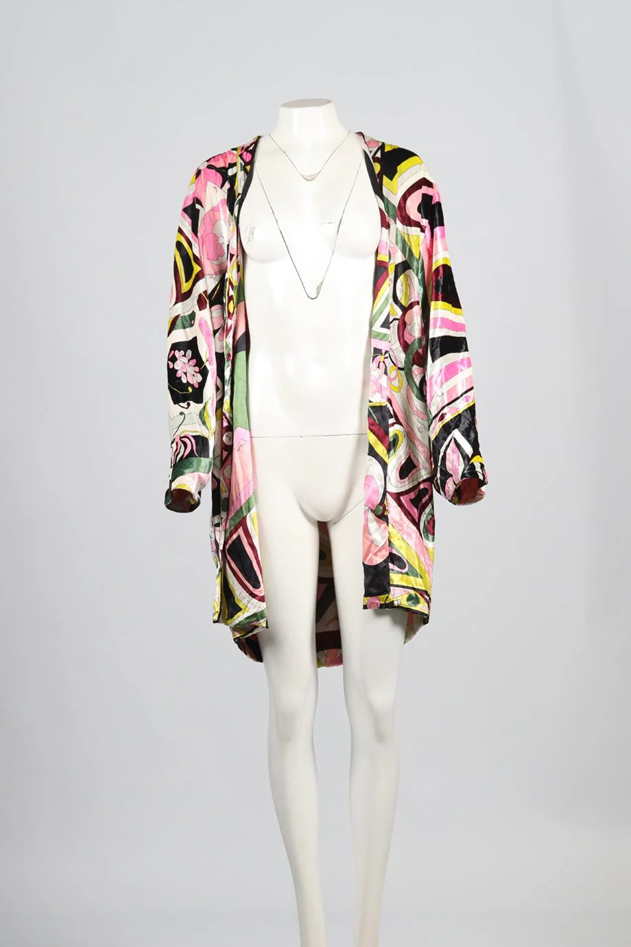 EMILIO PUCCI VELVET AND SILK ROBE UK 12 - Image 2