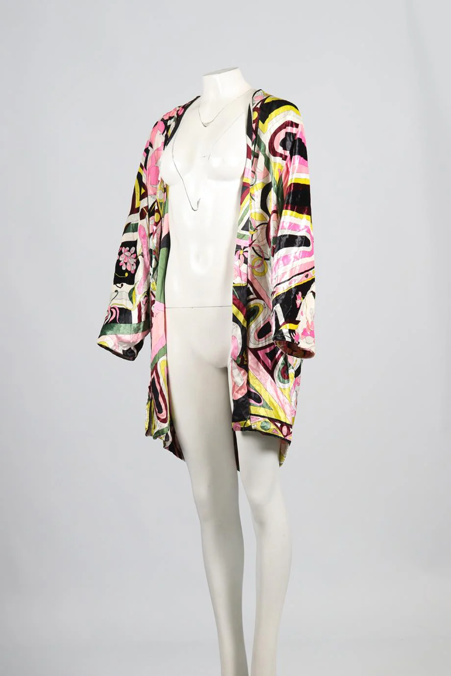 EMILIO PUCCI VELVET AND SILK ROBE UK 12 - Image 3