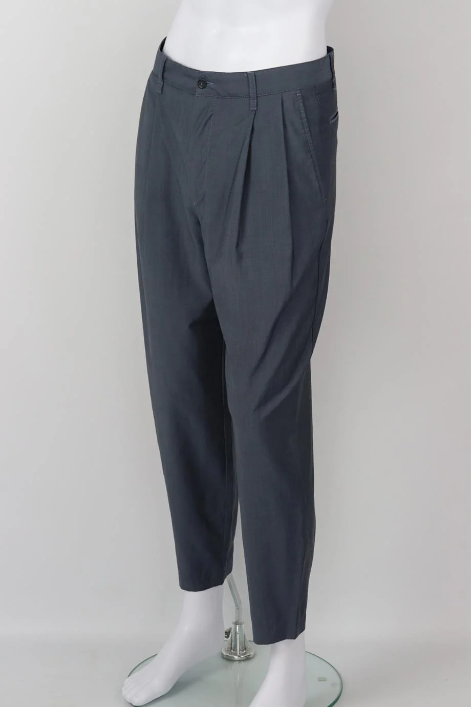 EMPORIO ARMANI MEN'S WOOL TAPERED PANTS IT 46 UK/US WAIST 30 - Image 3